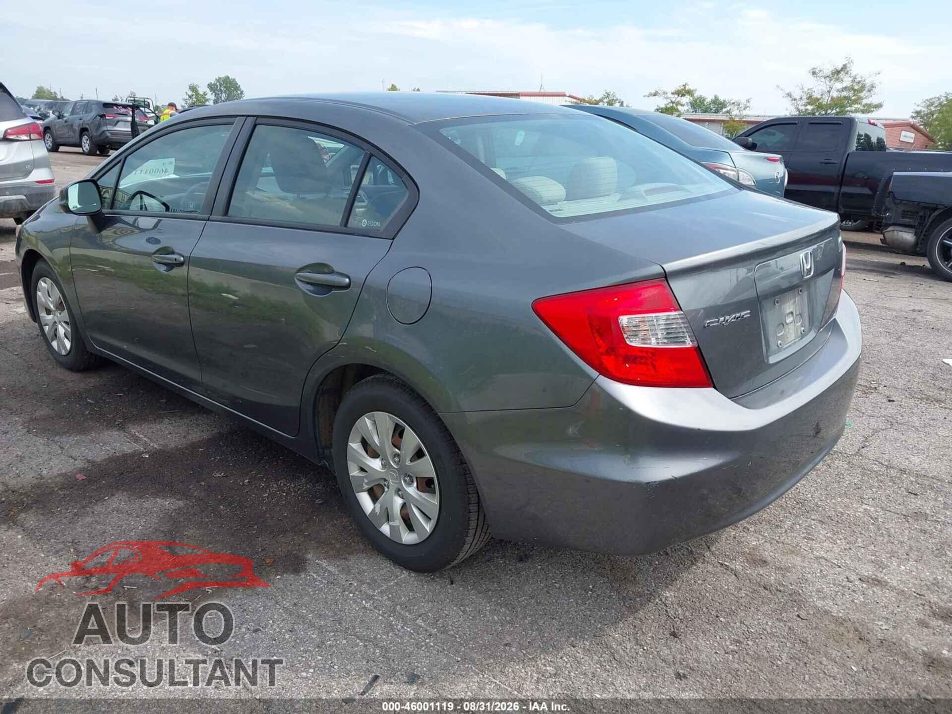 HONDA CIVIC 2012 - 19XFB2F50CE000823