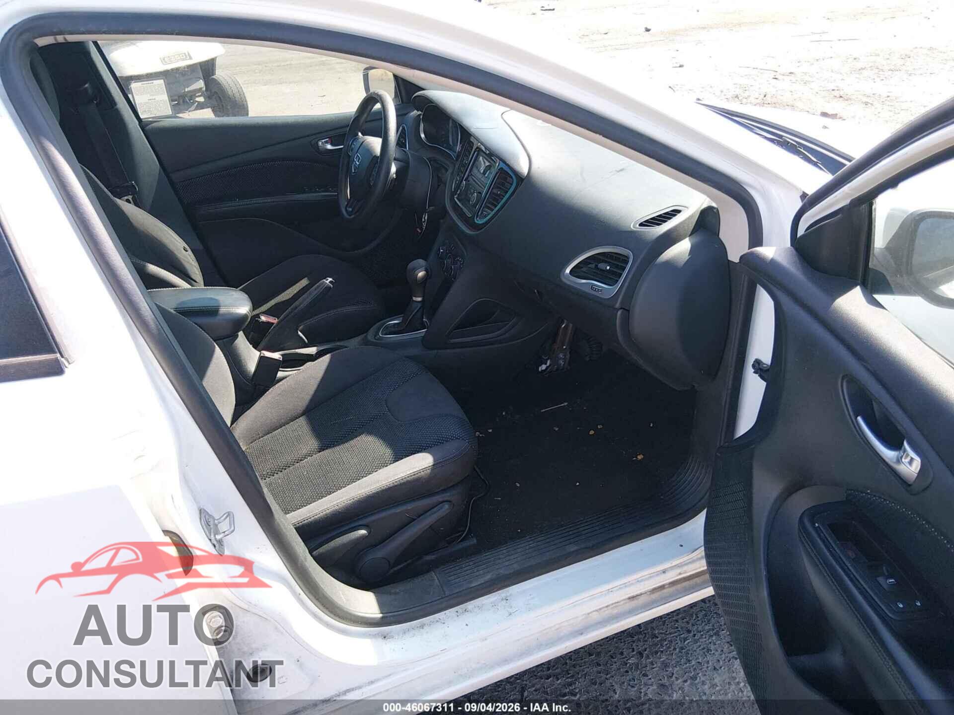 DODGE DART 2015 - 1C3CDFBB0FD227410