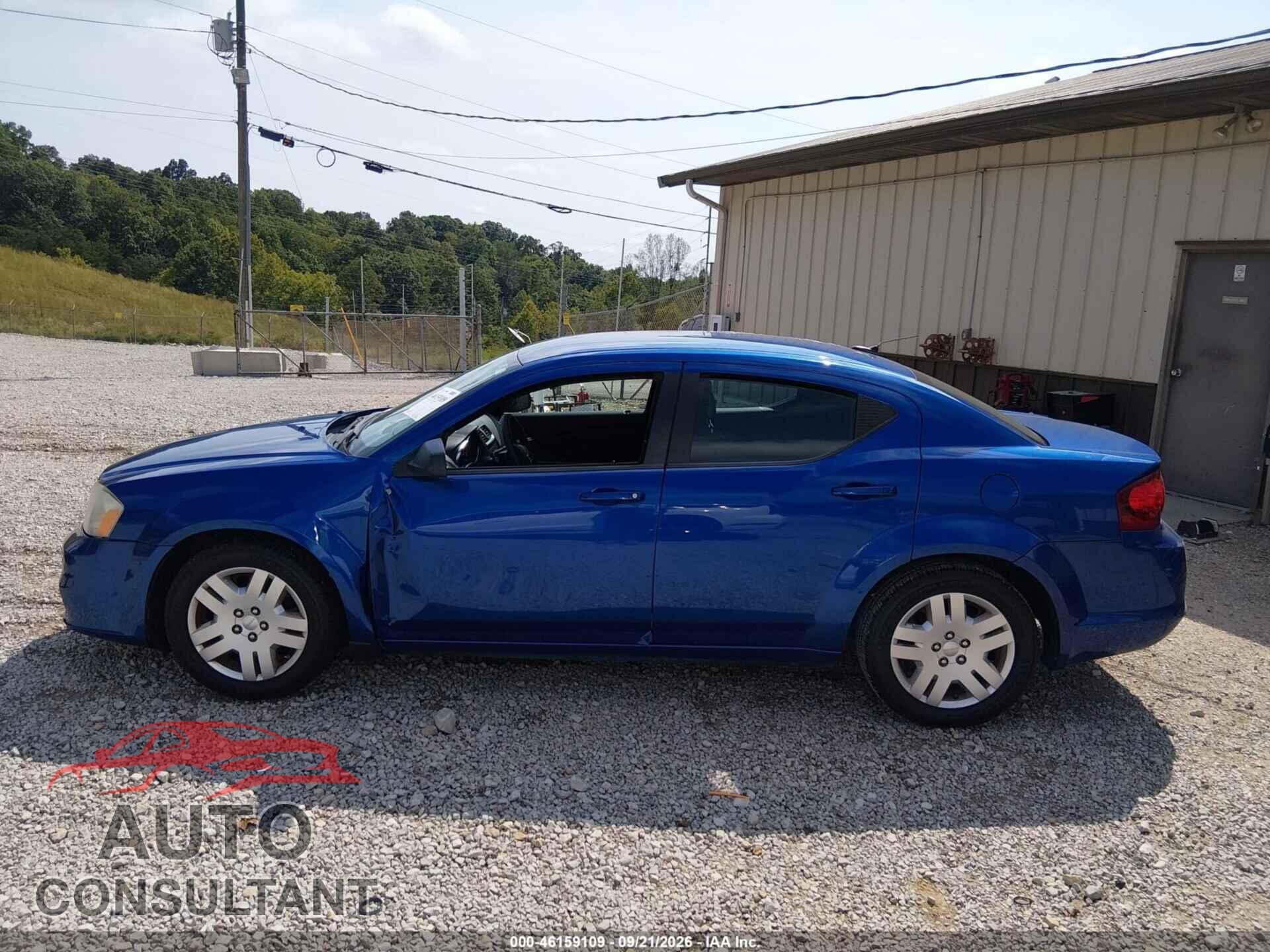 DODGE AVENGER 2013 - 1C3CDZAB6DN594015