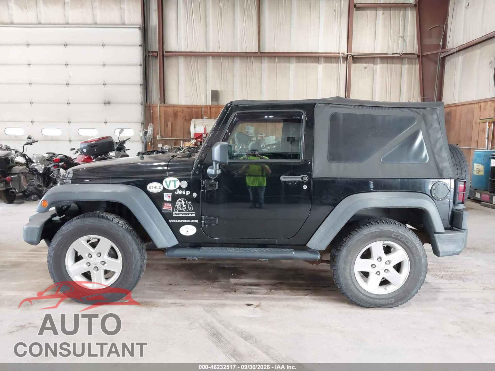 JEEP WRANGLER 2010 - 1J4GA2D17AL103890