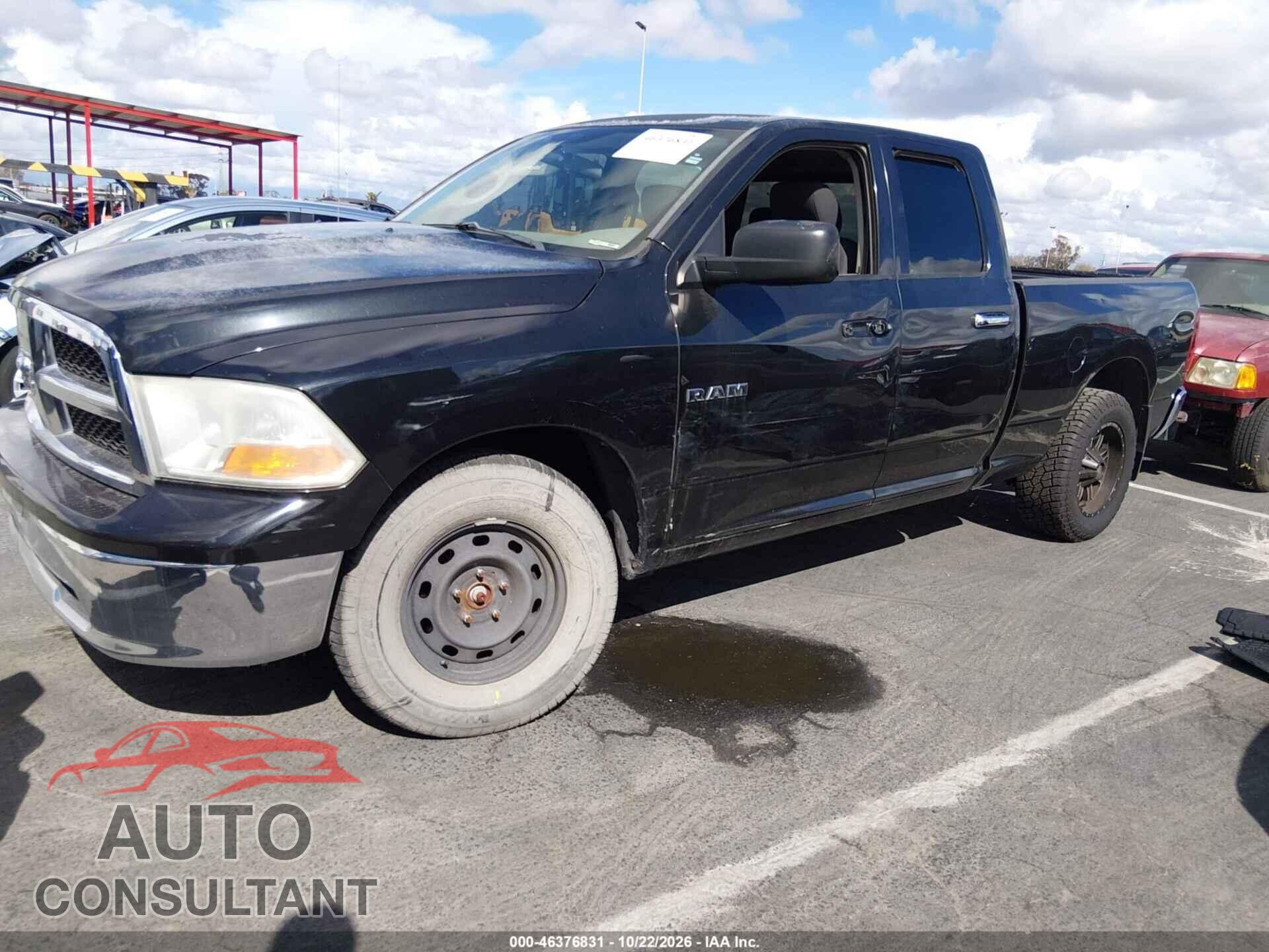 DODGE RAM 1500 2010 - 1D7RV1GP0AS160974