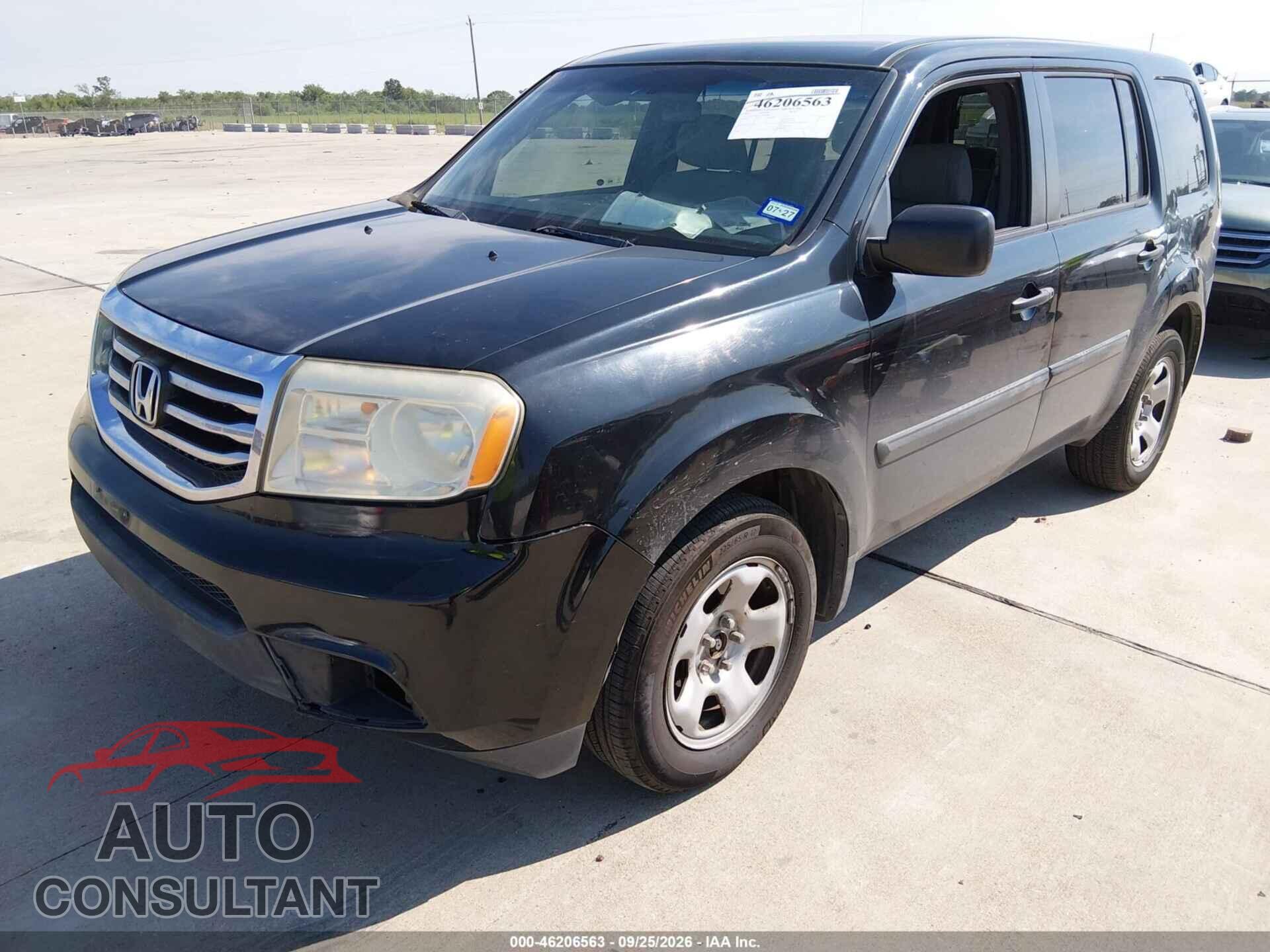 HONDA PILOT 2012 - 5FNYF3H2XCB026698