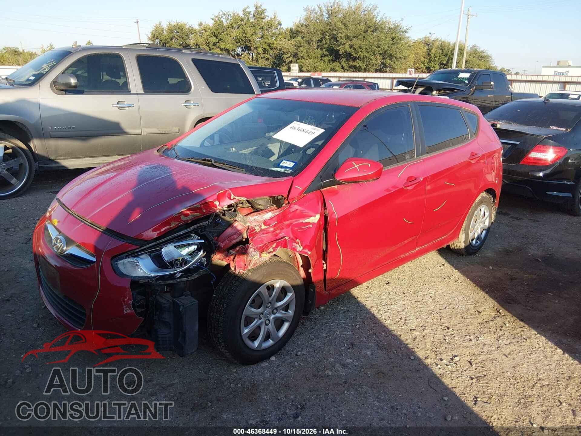 HYUNDAI ACCENT 2013 - KMHCT5AE0DU100699