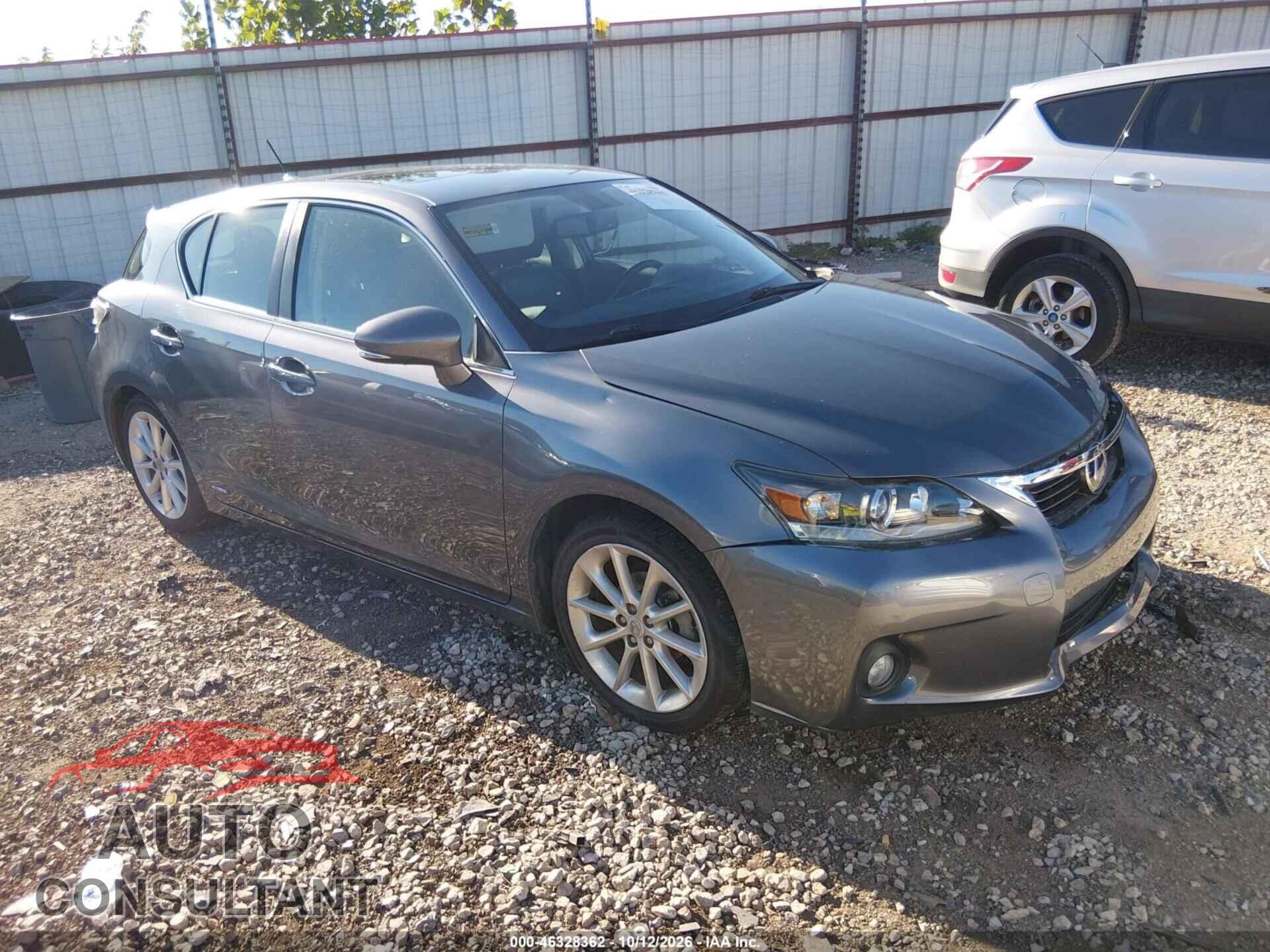 LEXUS CT 200H 2012 - JTHKD5BH9C2096537