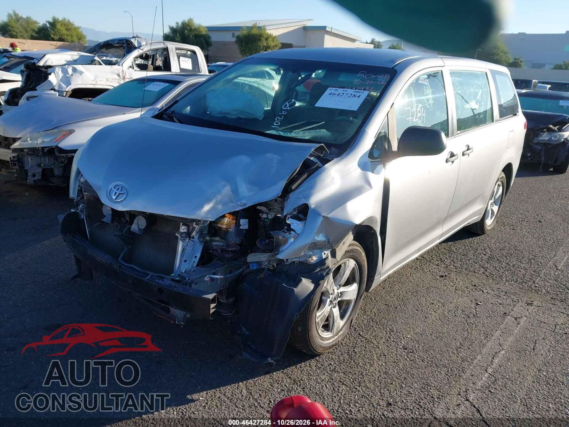 TOYOTA SIENNA 2013 - 5TDZK3DC6DS386174