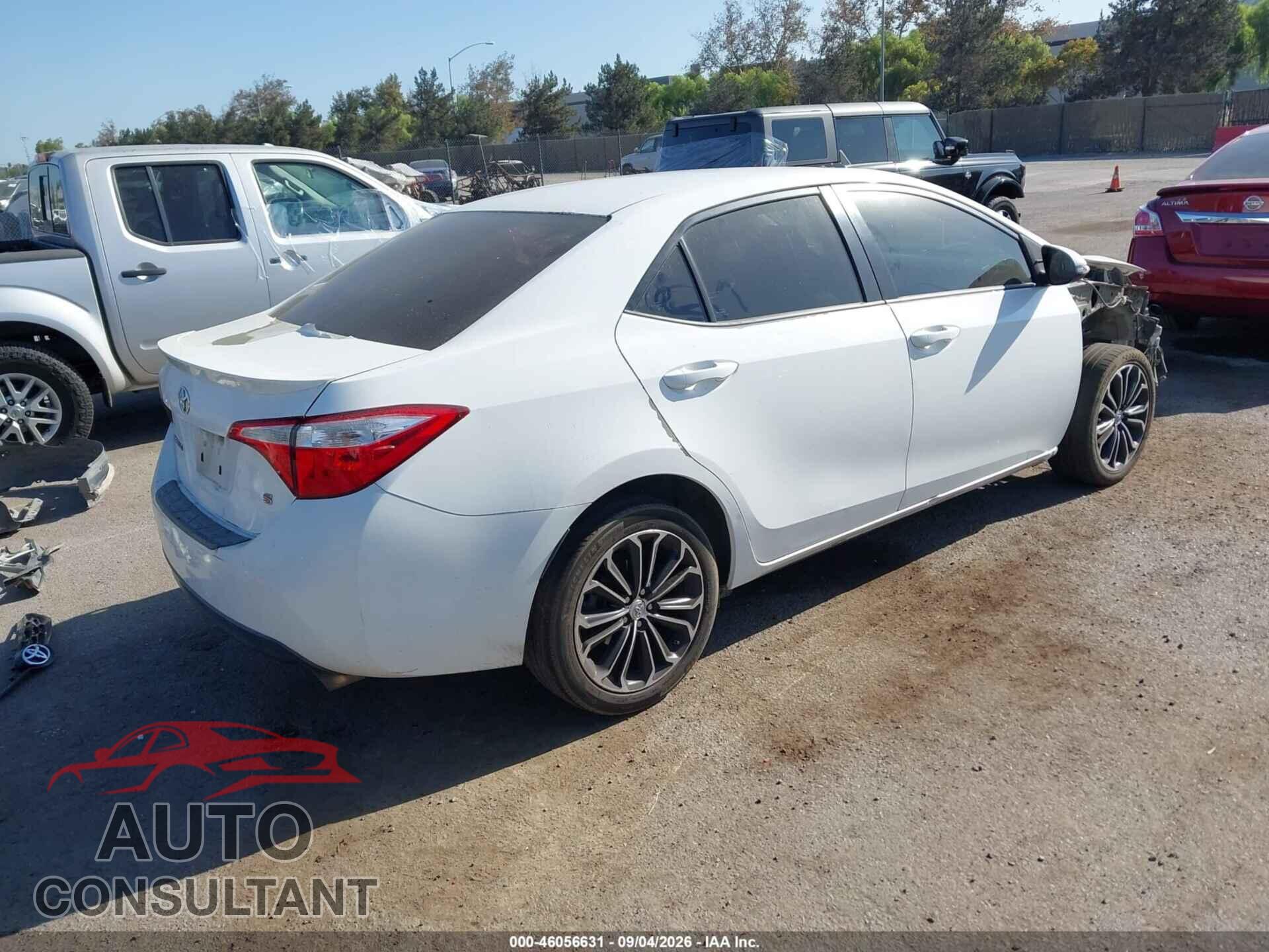 TOYOTA COROLLA 2014 - 5YFBURHE8EP115802