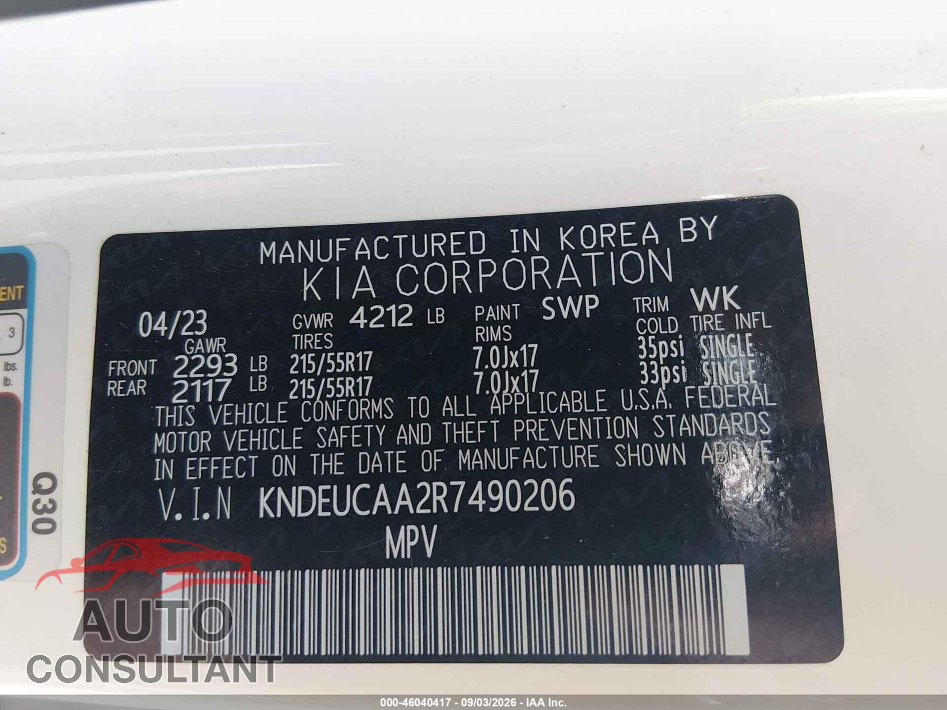KIA SELTOS 2024 - KNDEUCAA2R7490206