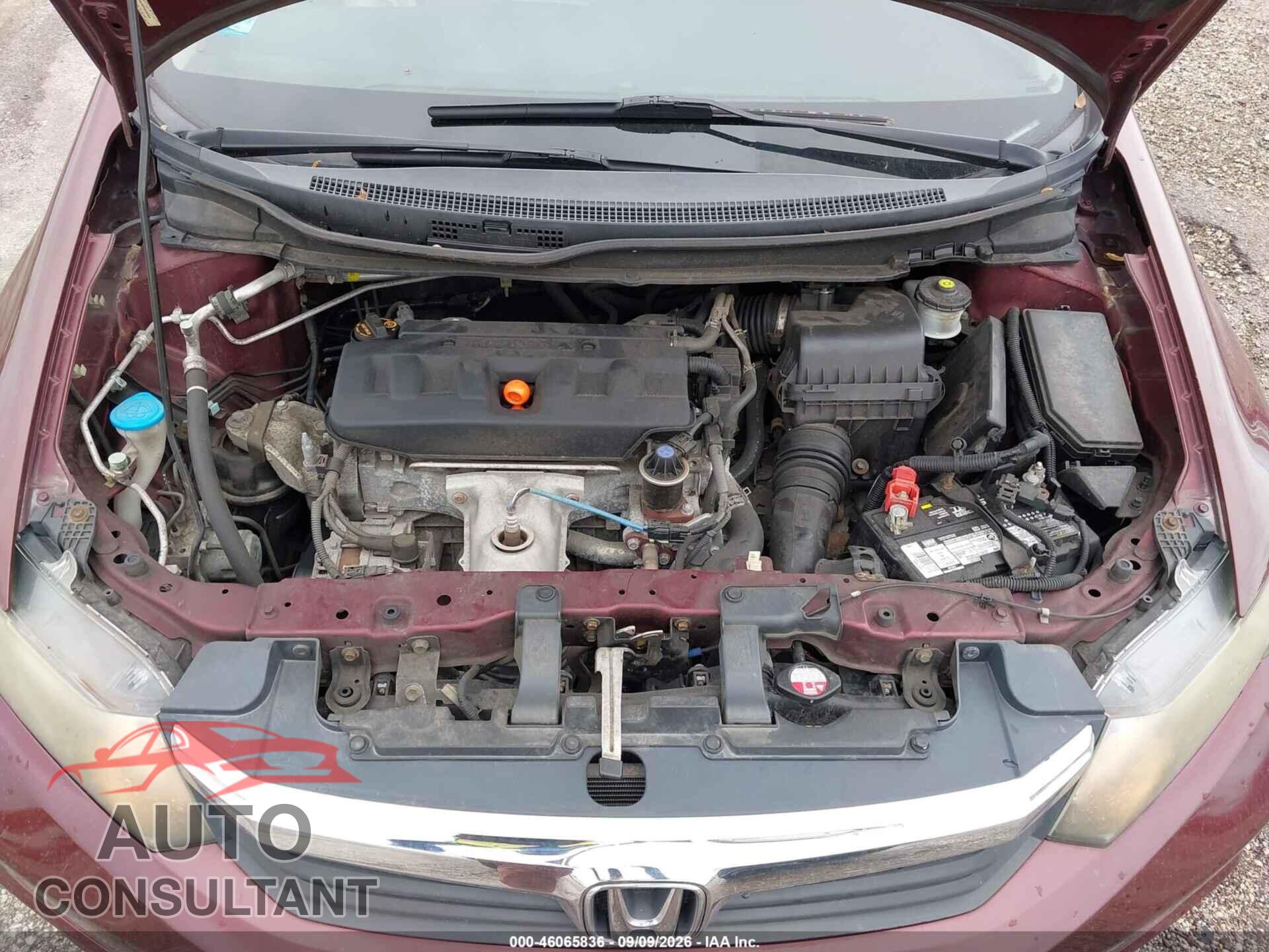 HONDA CIVIC 2012 - 19XFB2F9XCE024033