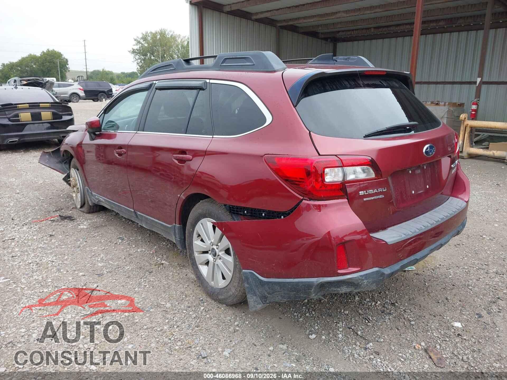 SUBARU OUTBACK 2016 - 4S4BSADC0G3311977