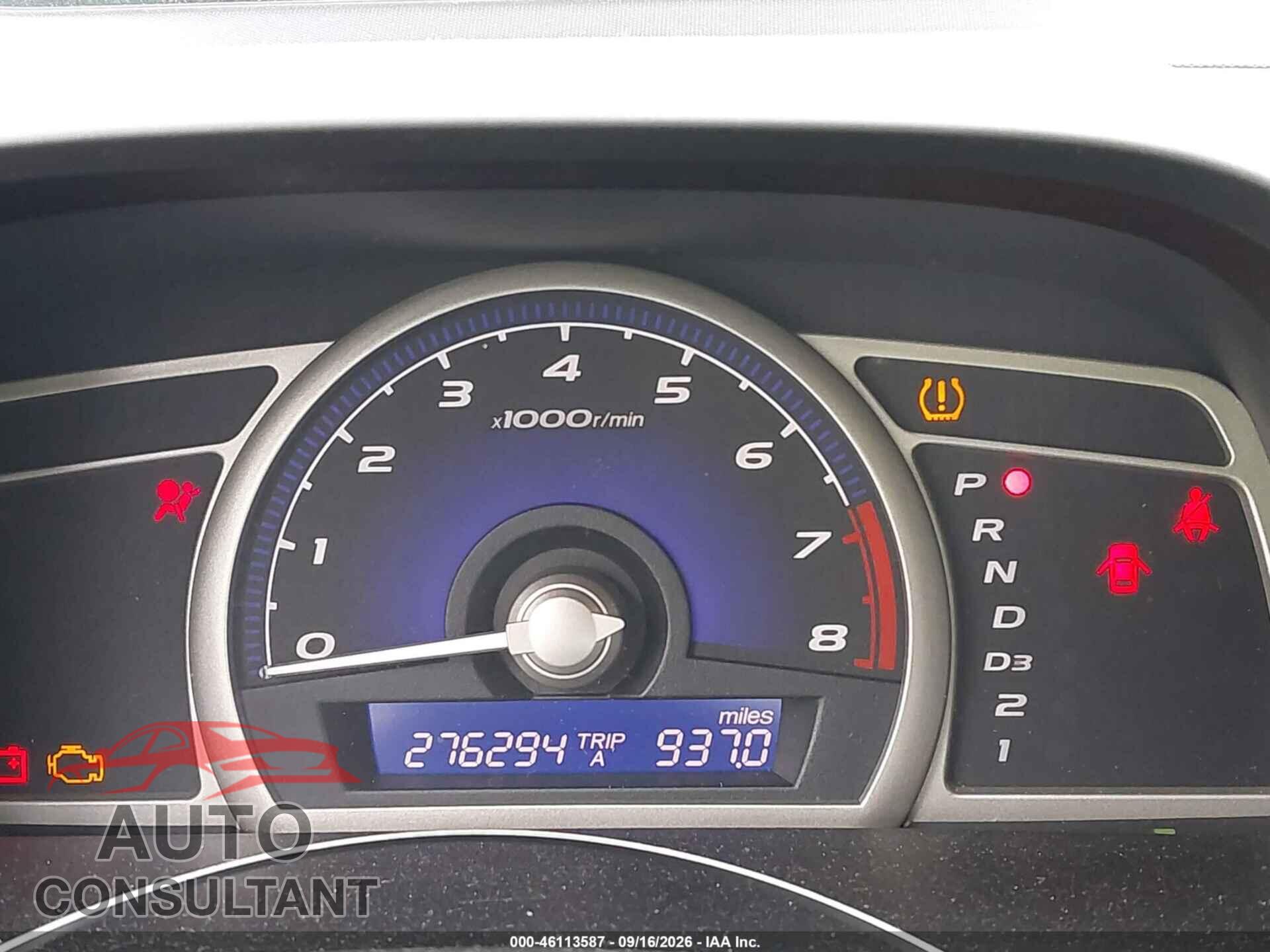 HONDA CIVIC 2009 - 19XFA16839E003909