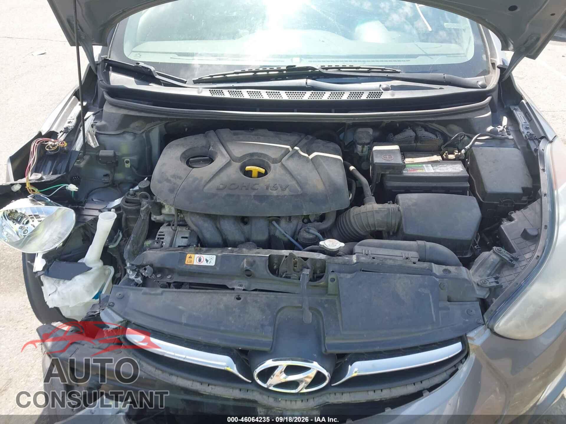 HYUNDAI ELANTRA 2013 - 5NPDH4AE3DH290593