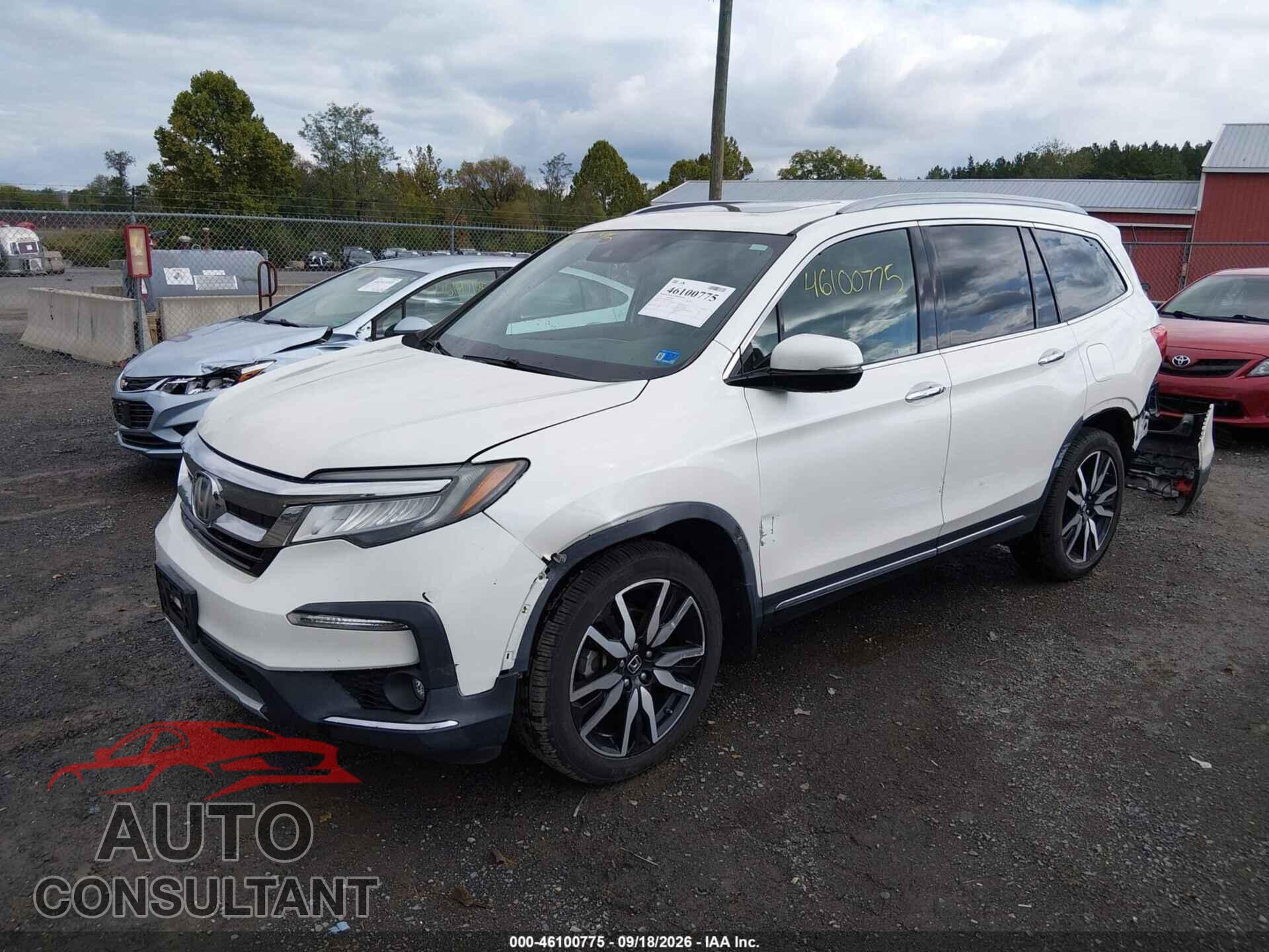 HONDA PILOT 2019 - 5FNYF6H60KB003787