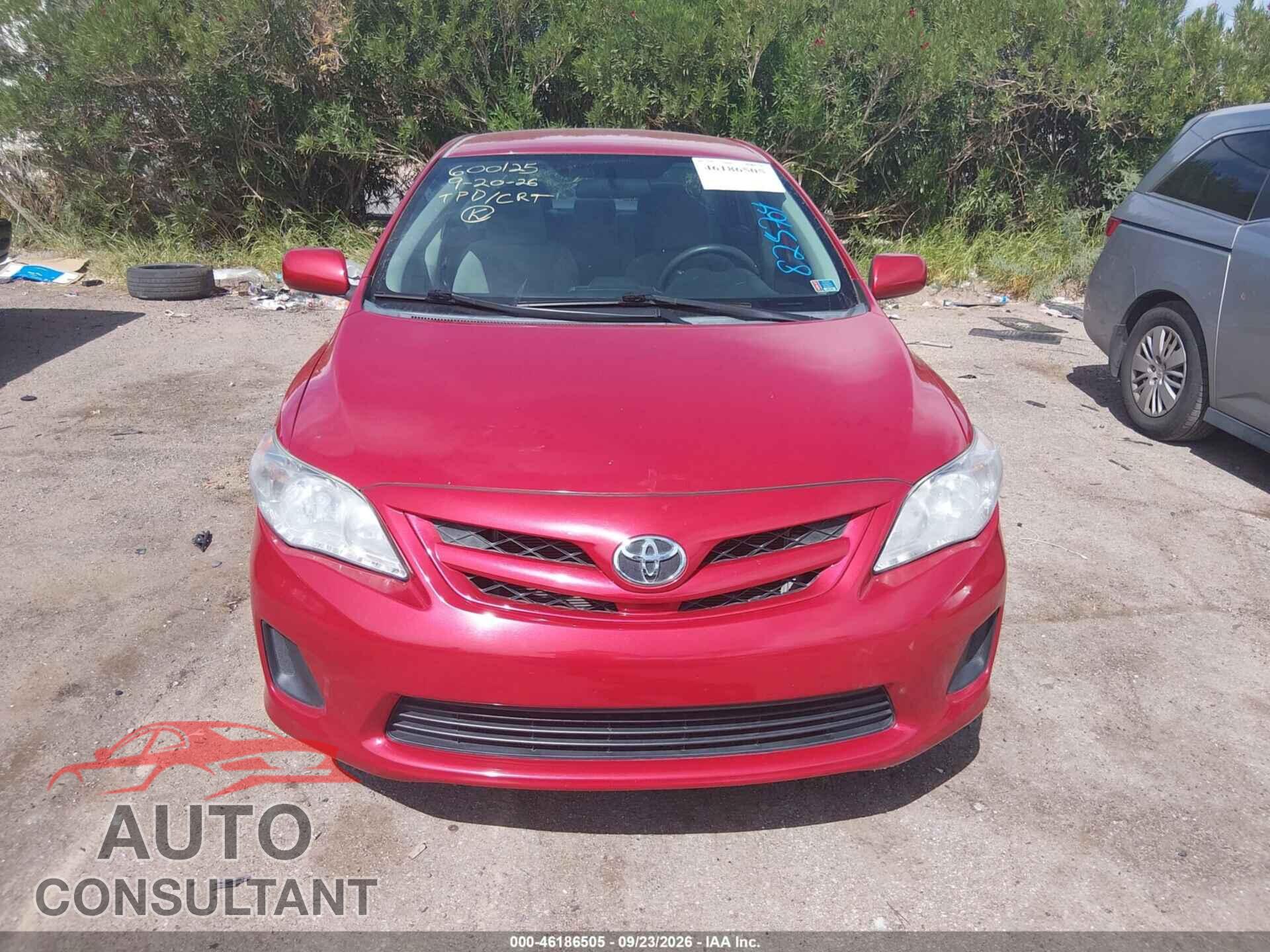 TOYOTA COROLLA 2012 - 2T1BU4EE2CC825704