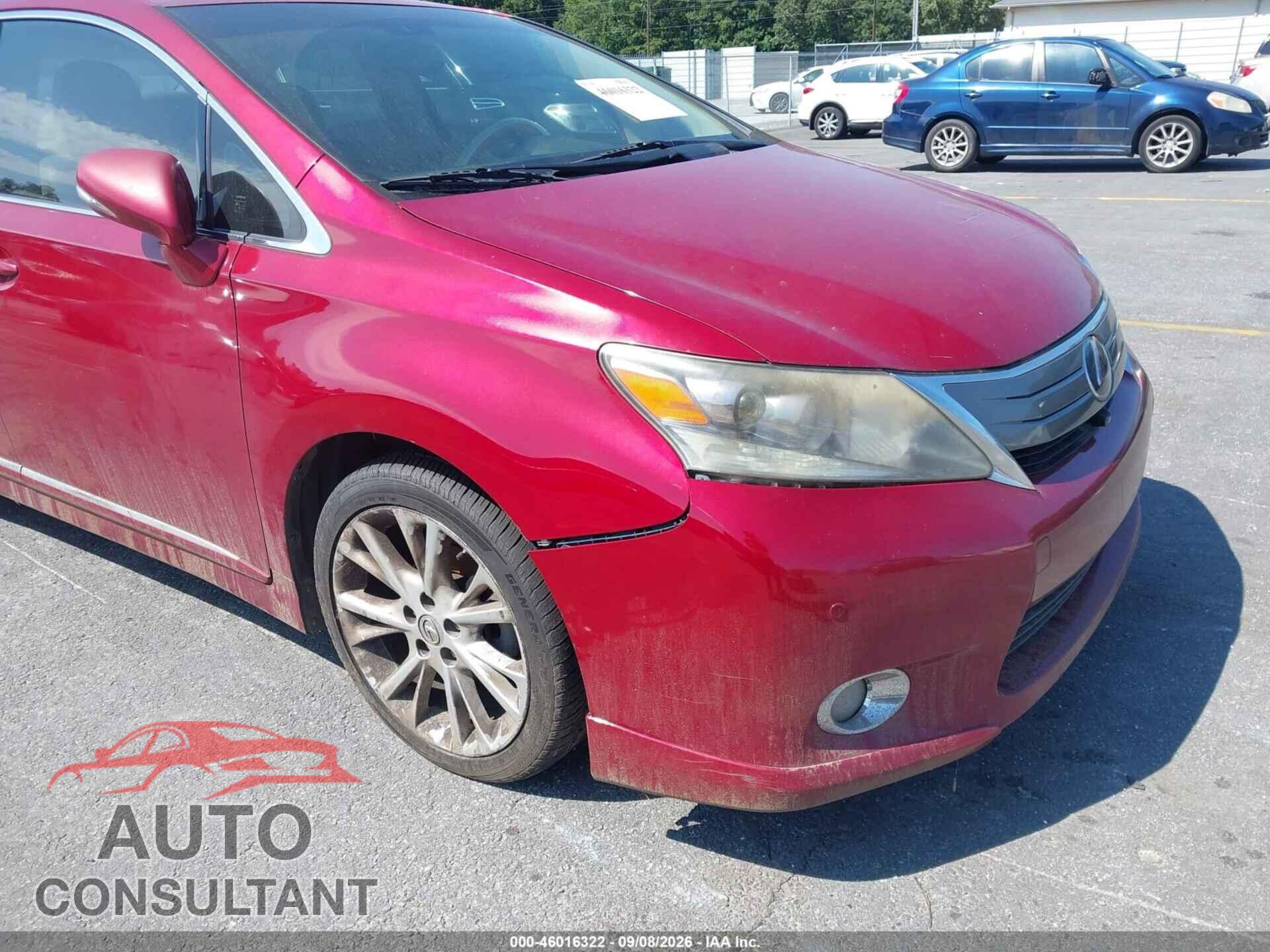 LEXUS HS 250H 2010 - JTHBB1BA2A2033438