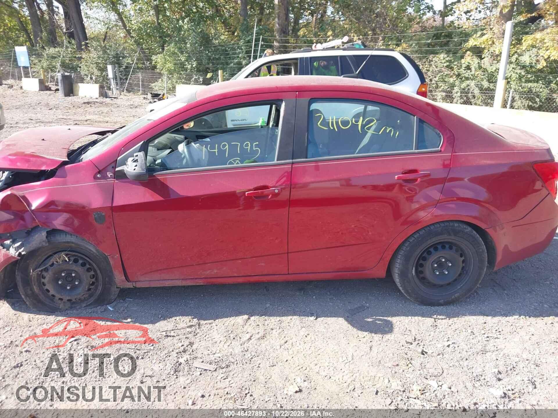 CHEVROLET SONIC 2014 - 1G1JA5SH4E4149795