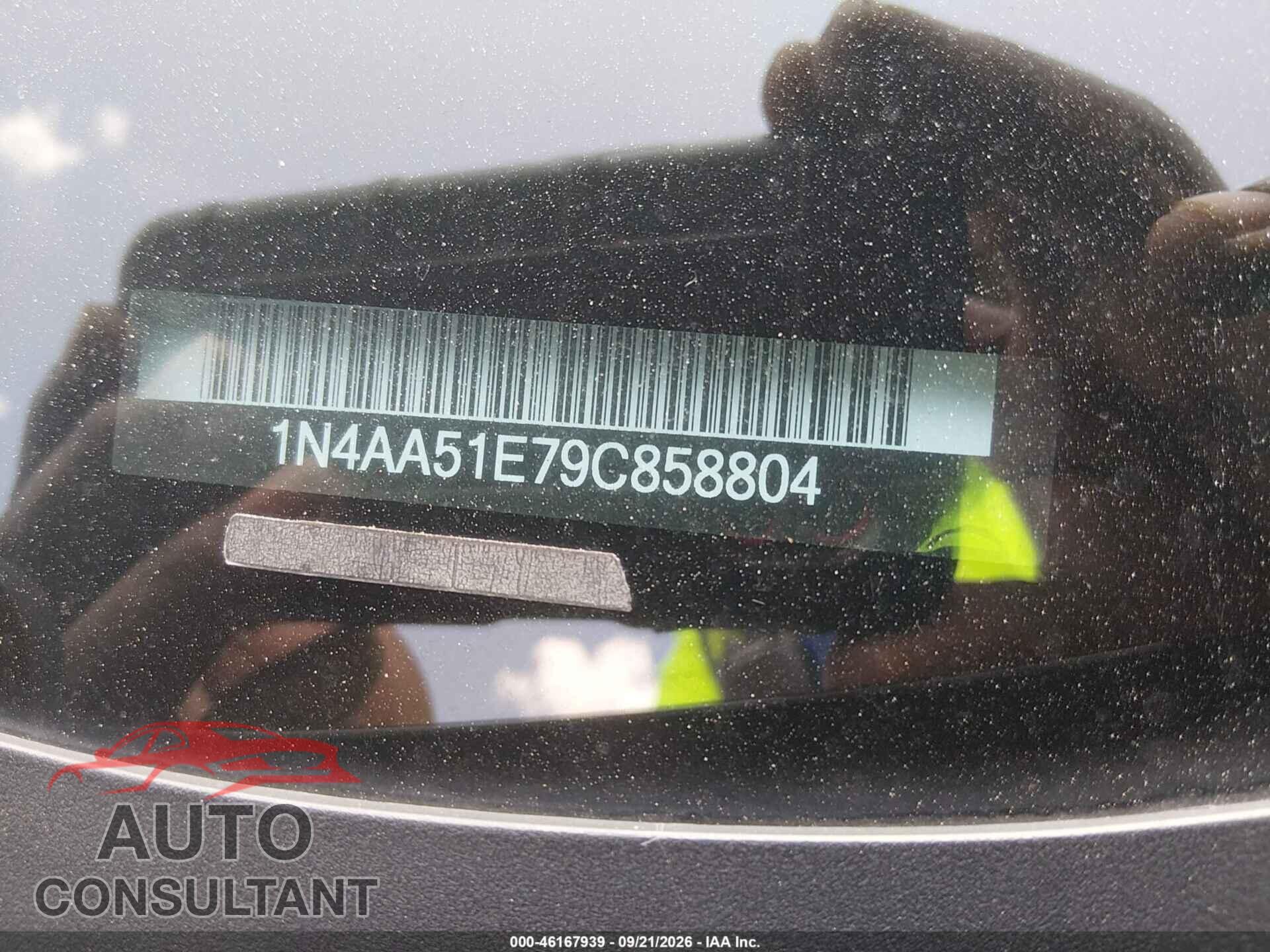 NISSAN MAXIMA 2009 - 1N4AA51E79C858804