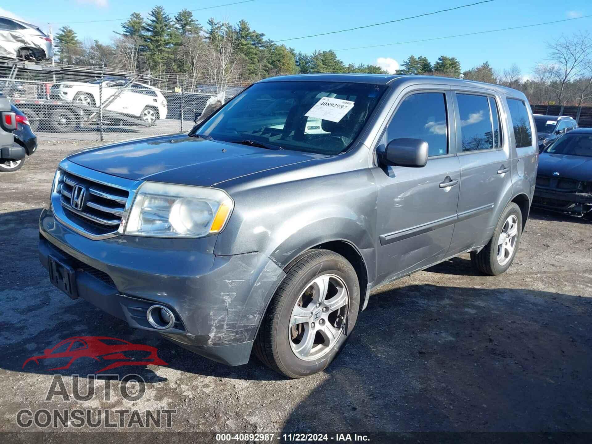 HONDA PILOT 2012 - 5FNYF4H57CB003380