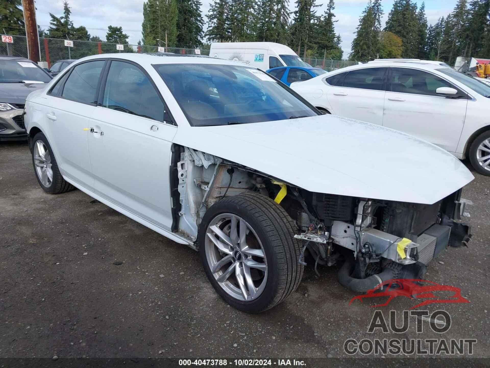 AUDI A4 2017 - WAUDNAF41HN041395