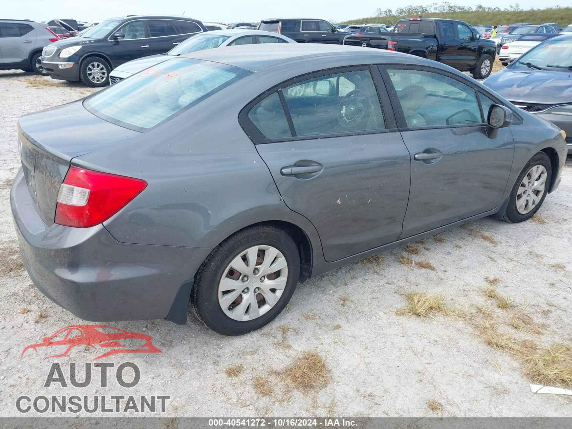HONDA CIVIC 2012 - 19XFB2F51CE109503