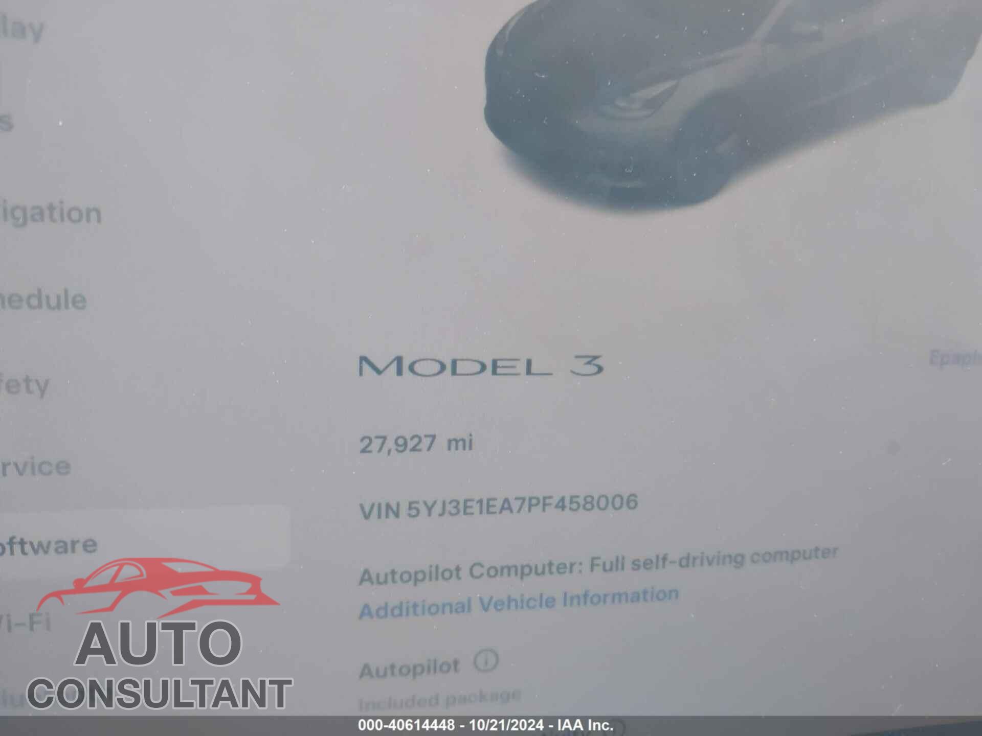 TESLA MODEL 3 2023 - 5YJ3E1EA7PF458006