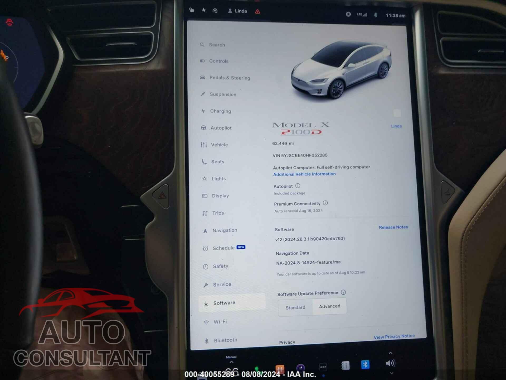 TESLA MODEL X 2017 - 5YJXCBE40HF052285
