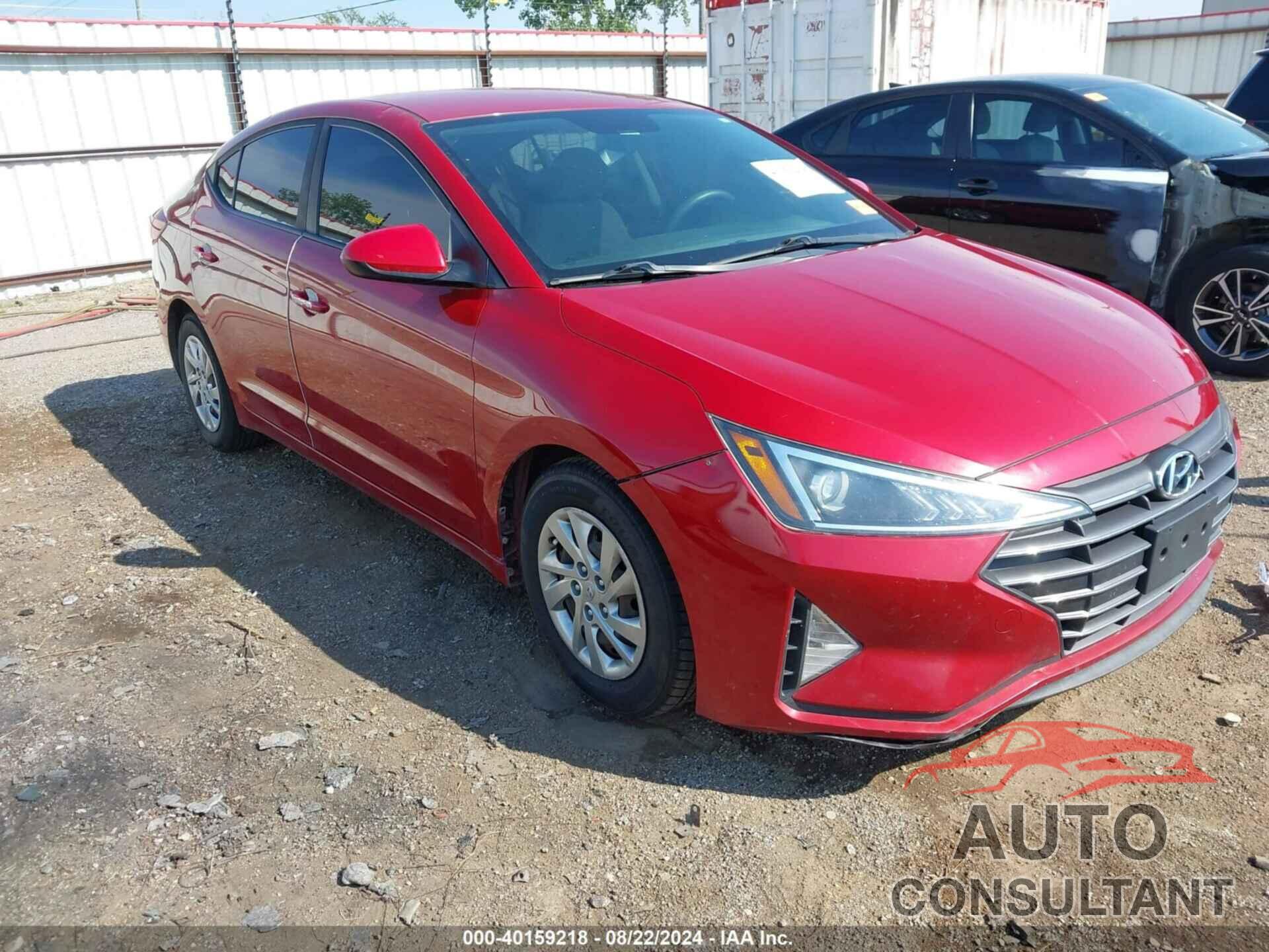 HYUNDAI ELANTRA 2019 - KMHD74LF8KU777781