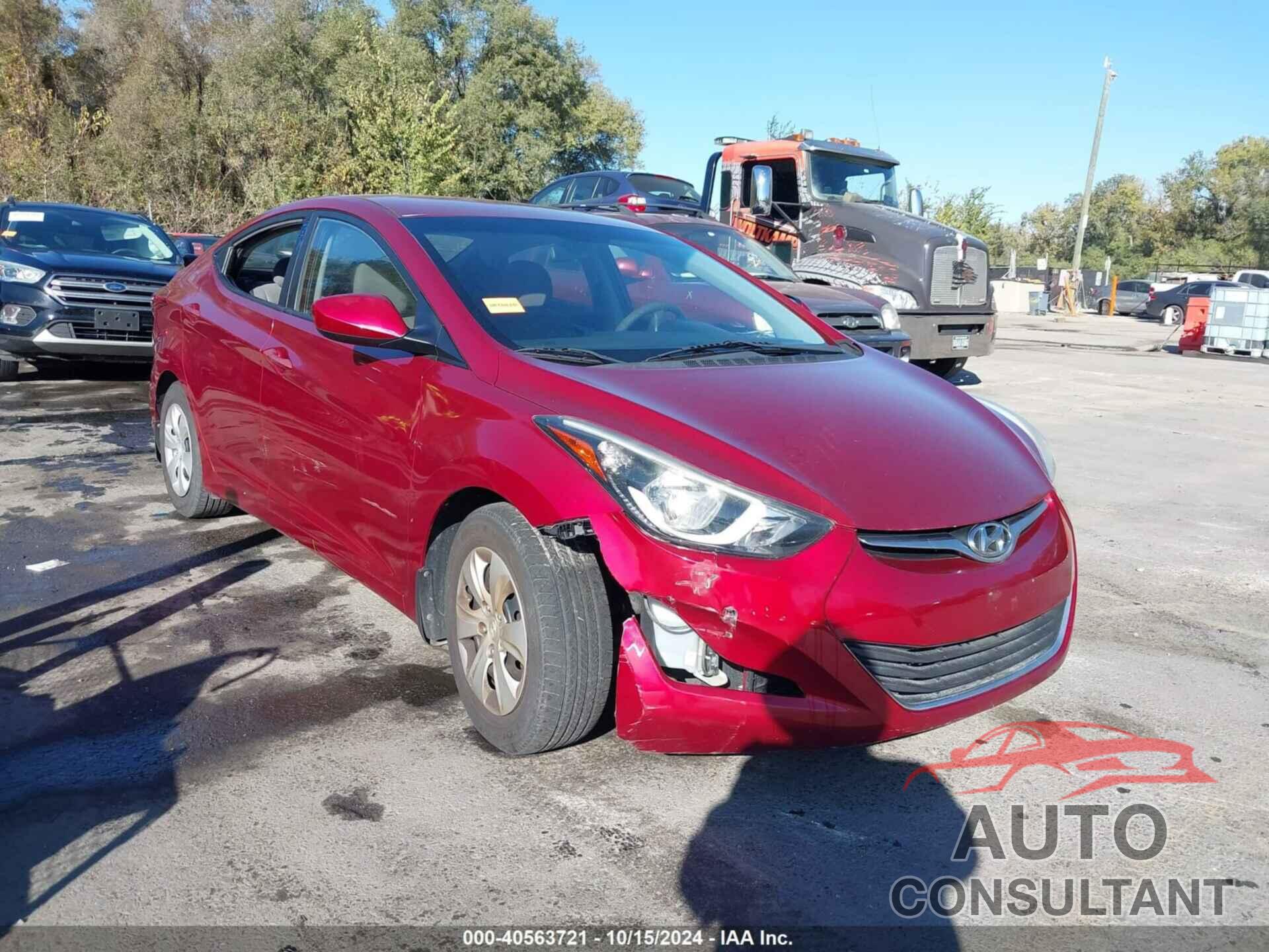 HYUNDAI ELANTRA 2016 - 5NPDH4AE9GH668677