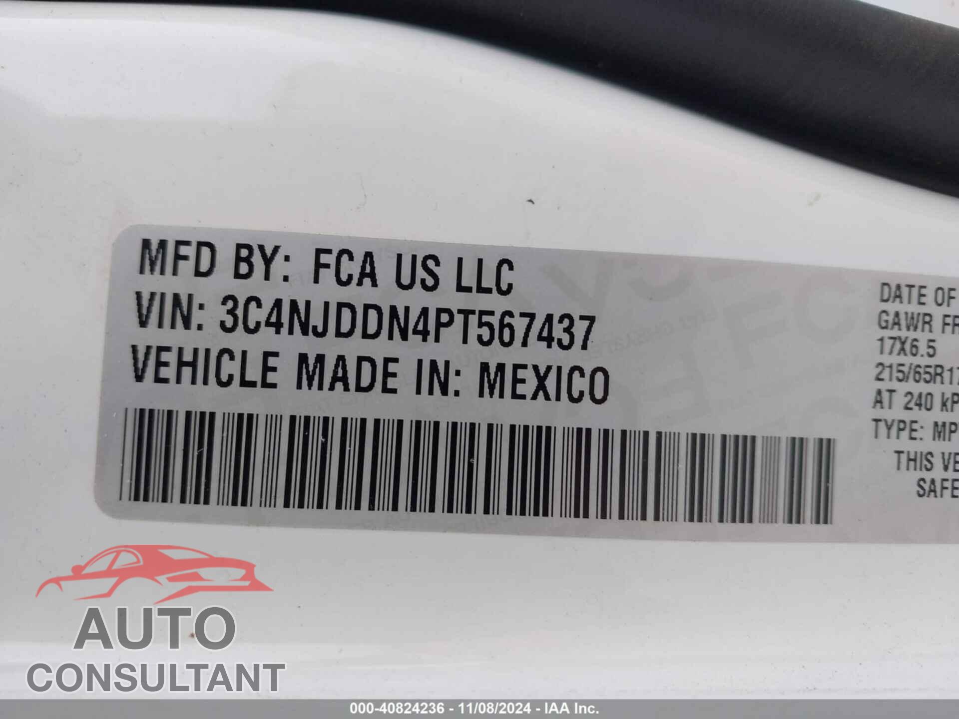 JEEP COMPASS 2023 - 3C4NJDDN4PT567437