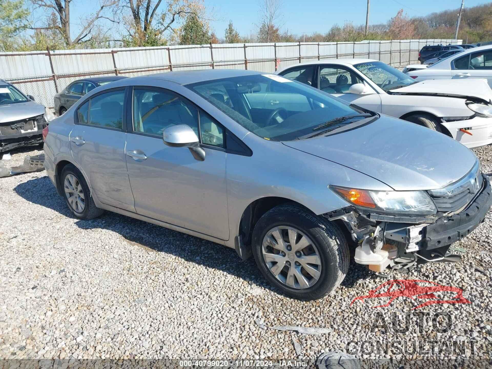 HONDA CIVIC 2012 - 19XFB2F55CE014488