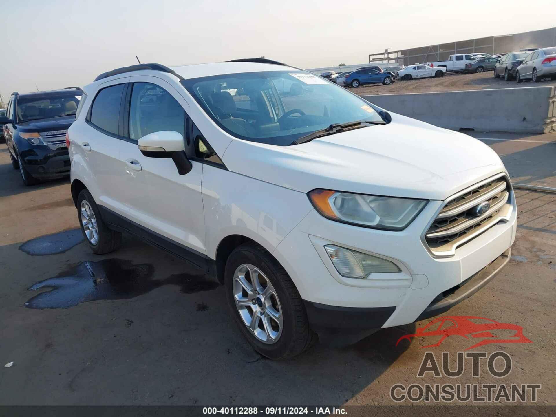 FORD ECOSPORT 2018 - MAJ3P1TE4JC207437