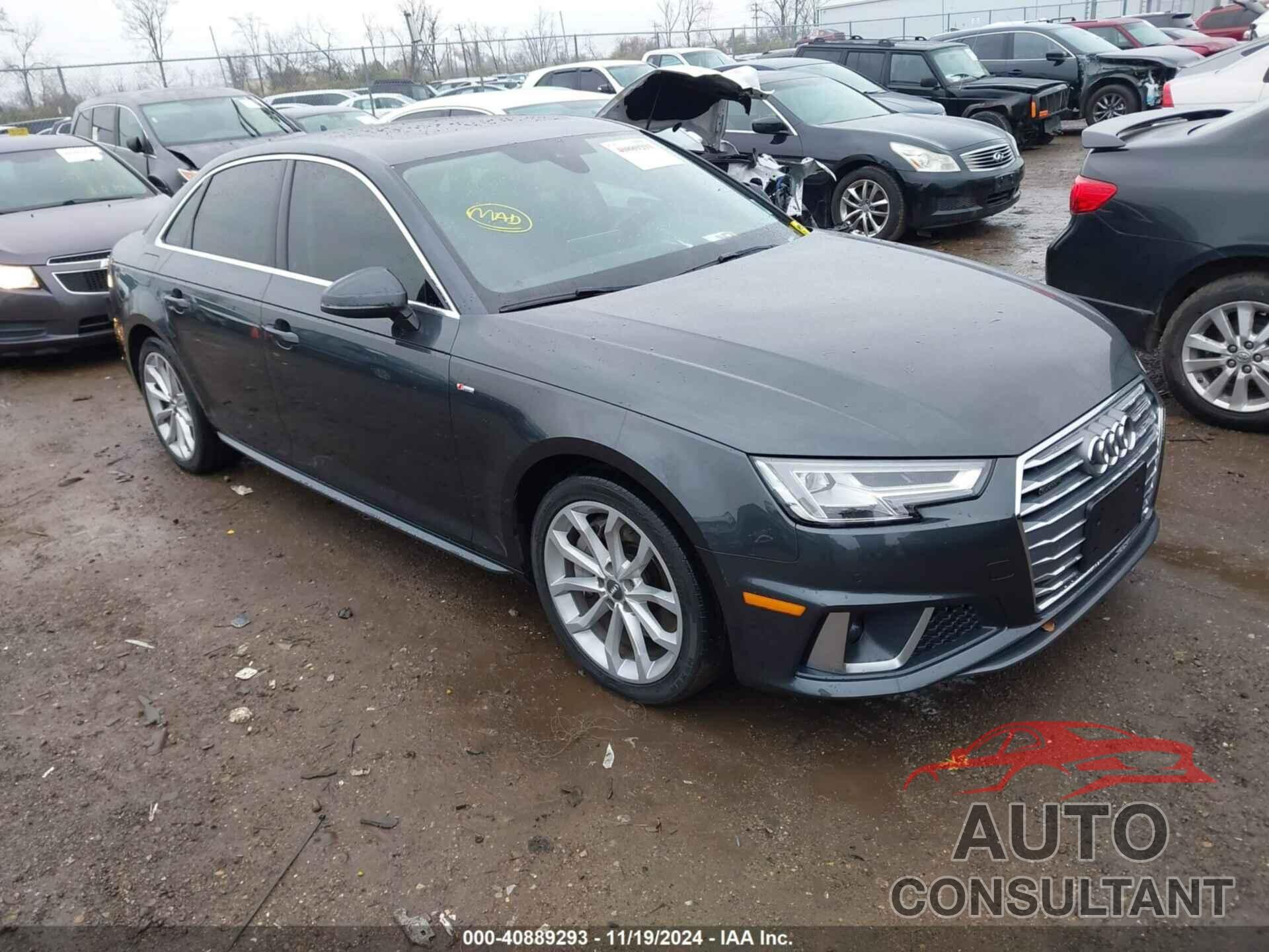 AUDI A4 2019 - WAUENAF4XKN002588