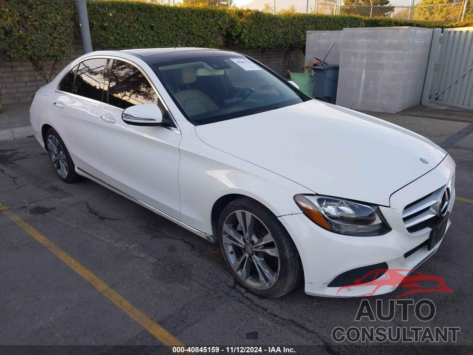 MERCEDES-BENZ C 300 2016 - 55SWF4JBXGU130054