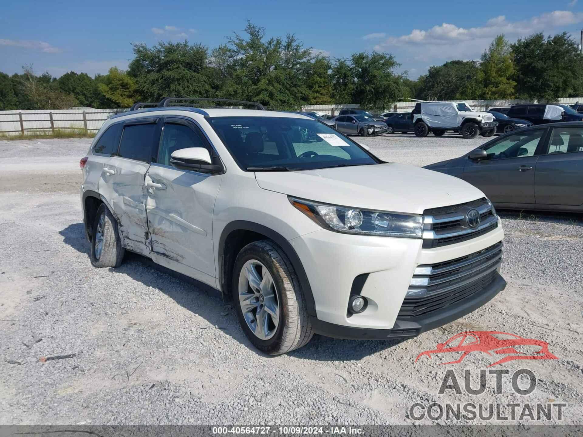 TOYOTA HIGHLANDER 2018 - 5TDDZRFH9JS900354