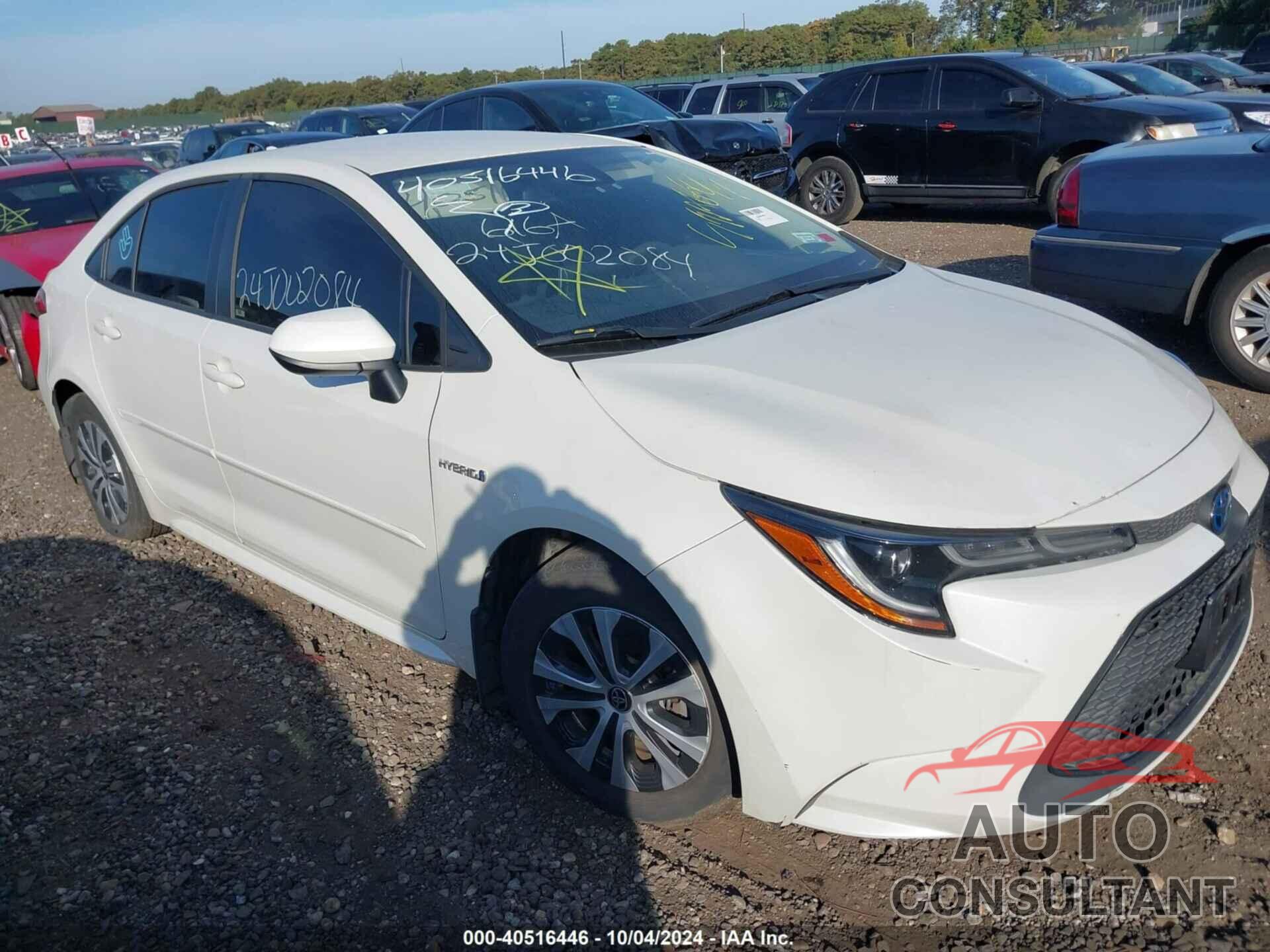 TOYOTA COROLLA 2021 - JTDEAMDE5MJ016890