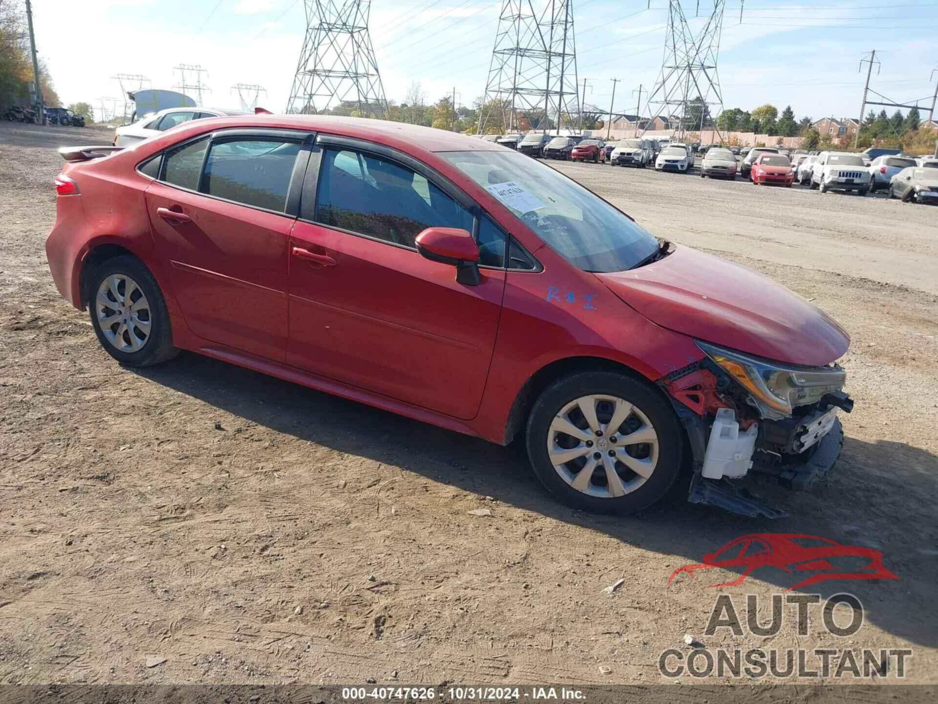 TOYOTA COROLLA 2020 - 5YFEPRAE8LP016652