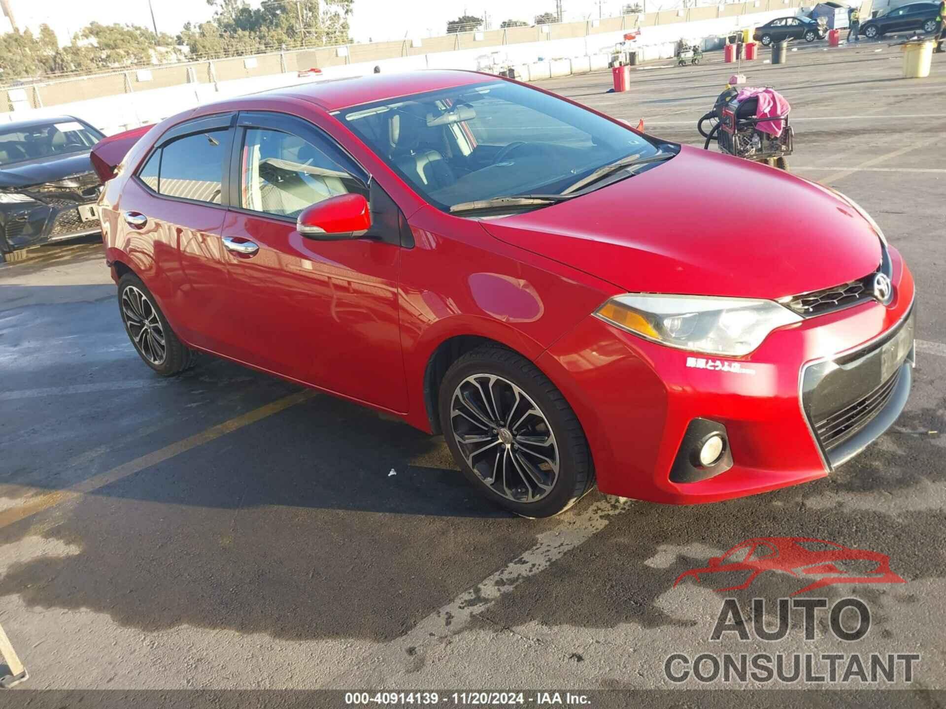TOYOTA COROLLA 2015 - 2T1BURHE9FC386417