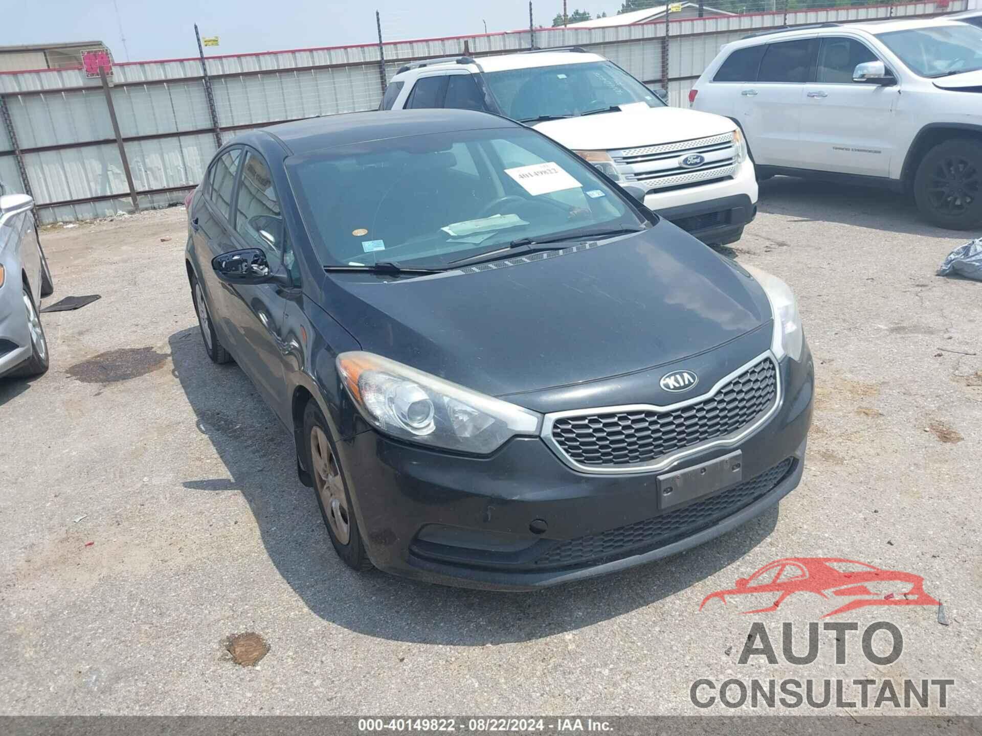 KIA FORTE 2016 - KNAFK4A64G5495960