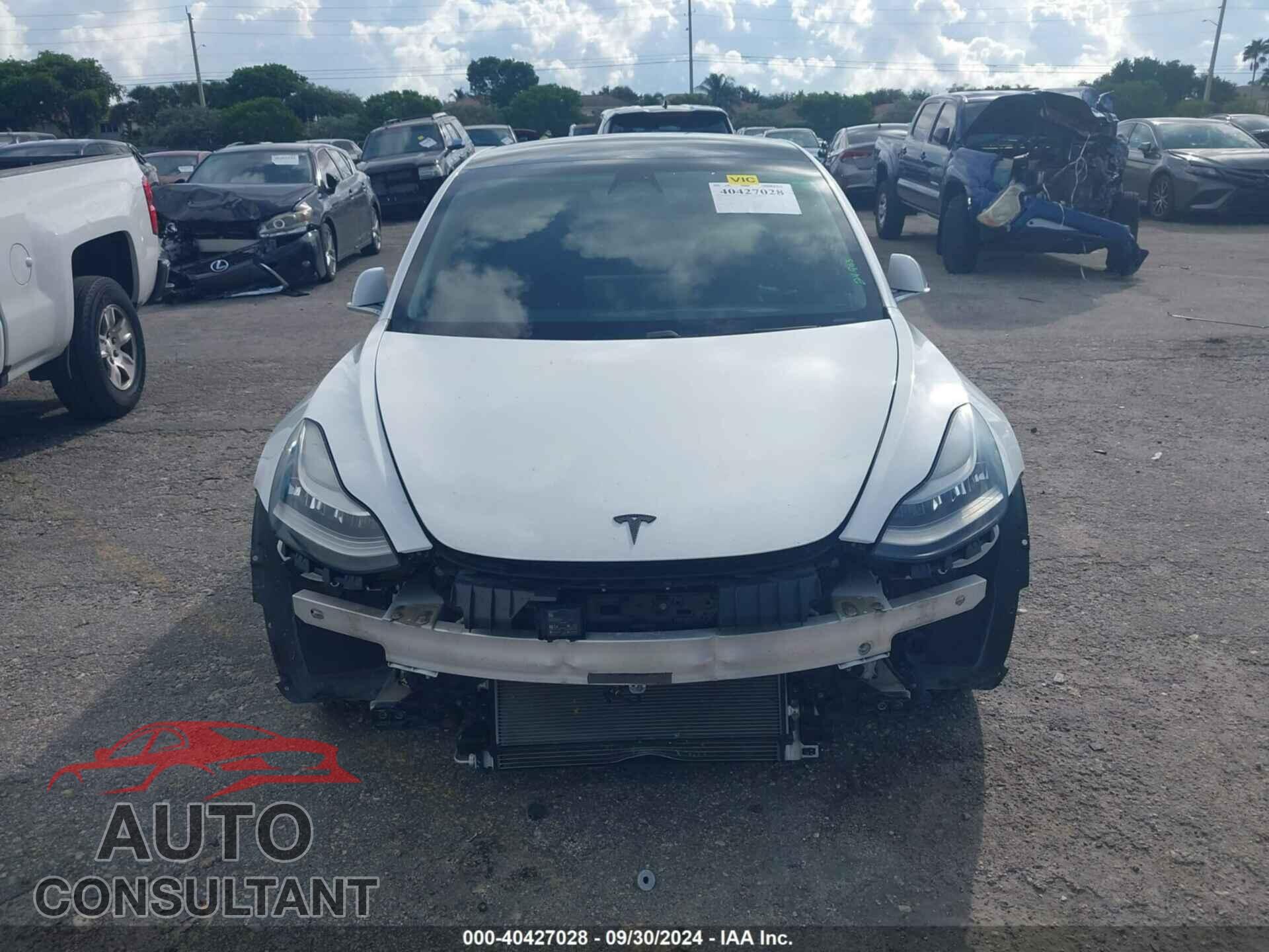 TESLA MODEL 3 2019 - 5YJ3E1EA0KF417578
