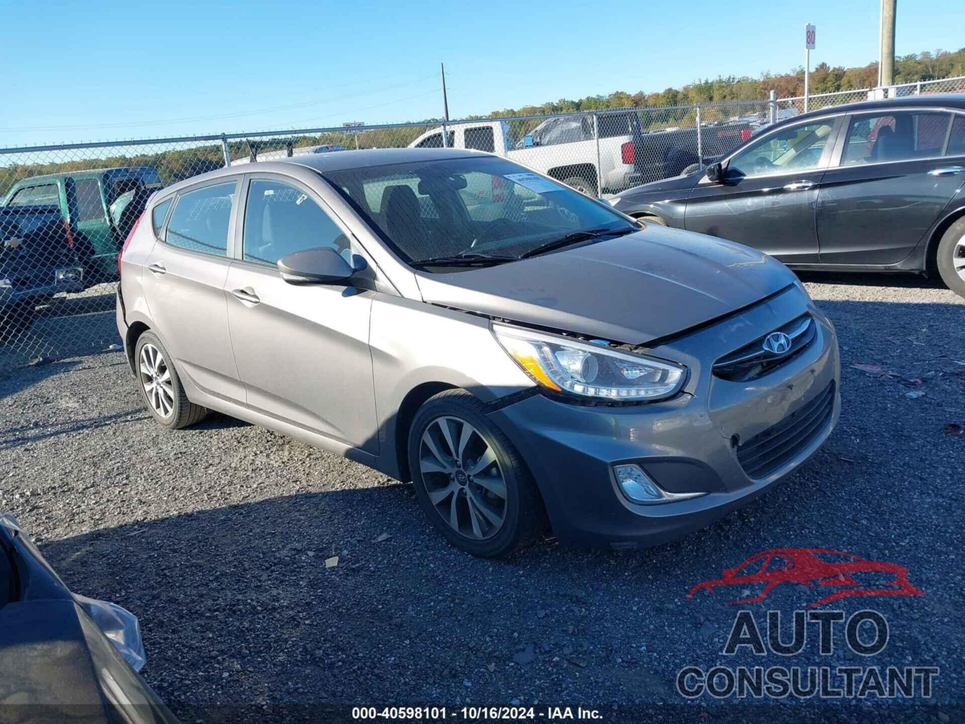 HYUNDAI ACCENT 2017 - KMHCU5AE6HU356266