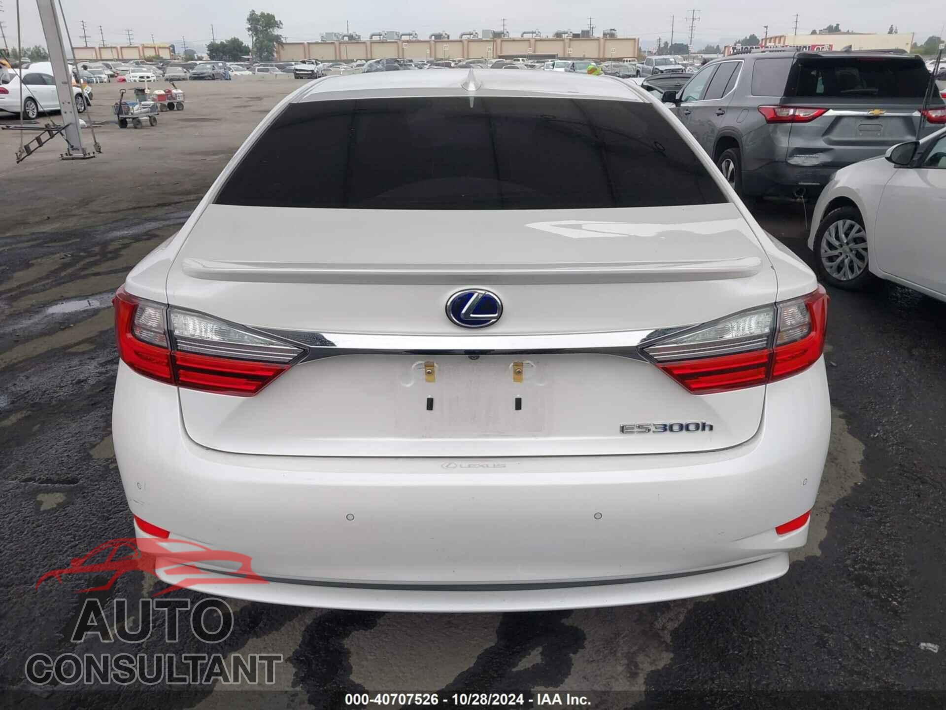 LEXUS ES 300H 2017 - JTHBW1GG4H2139451