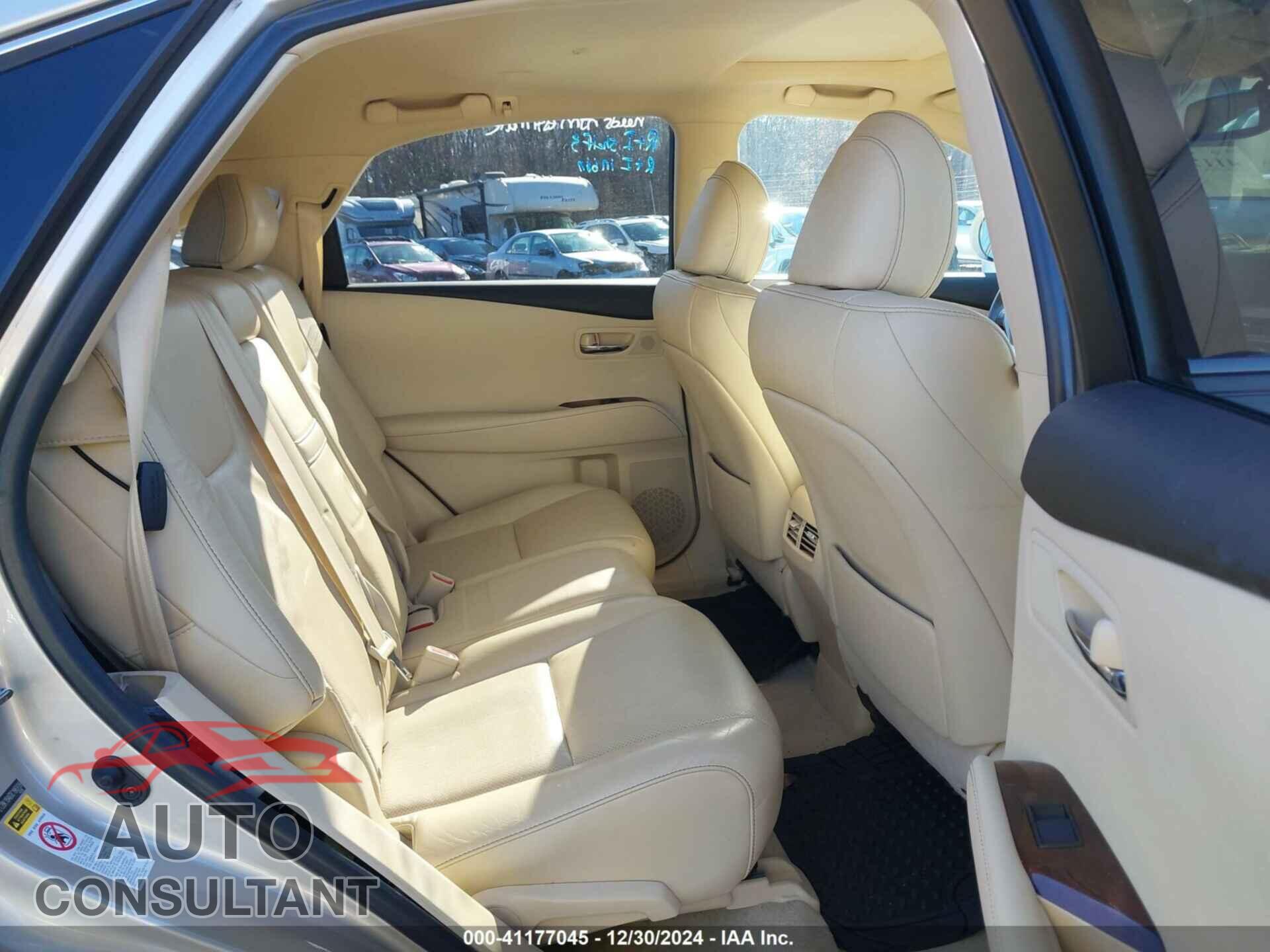 LEXUS RX 350 2013 - 2T2BK1BA6DC186939