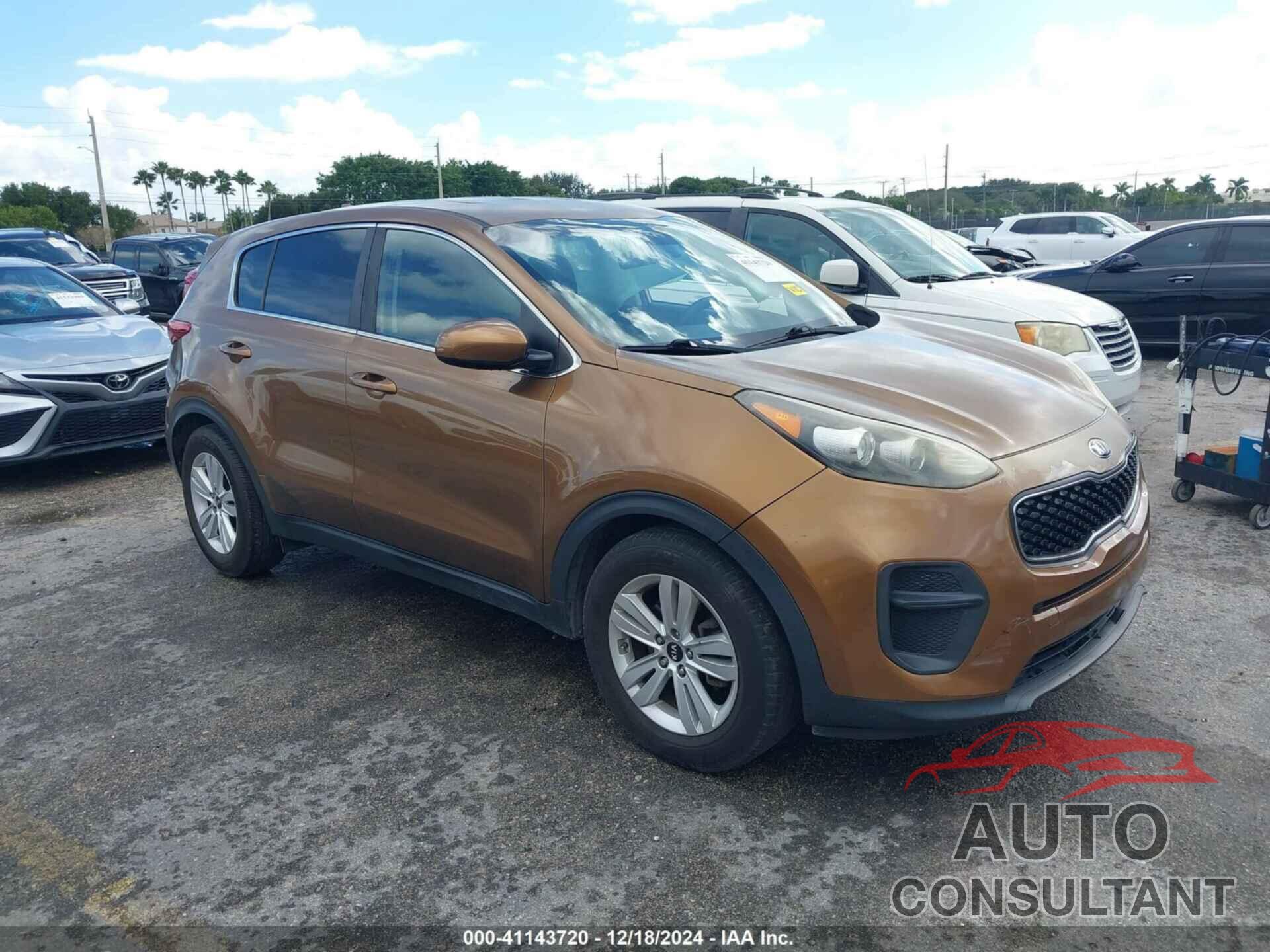 KIA SPORTAGE 2017 - KNDPM3AC8H7073178