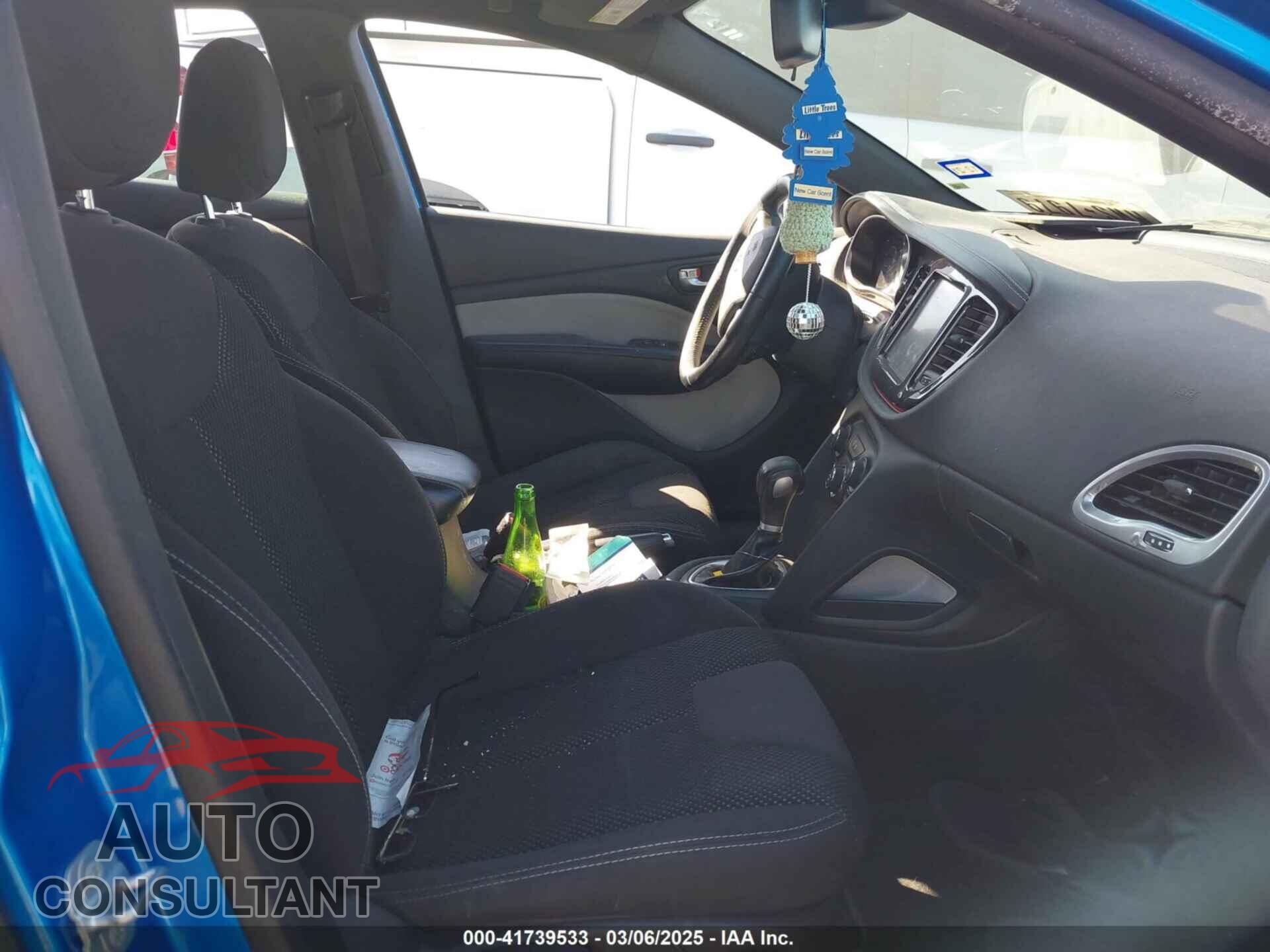 DODGE DART 2015 - 1C3CDFBB7FD212855