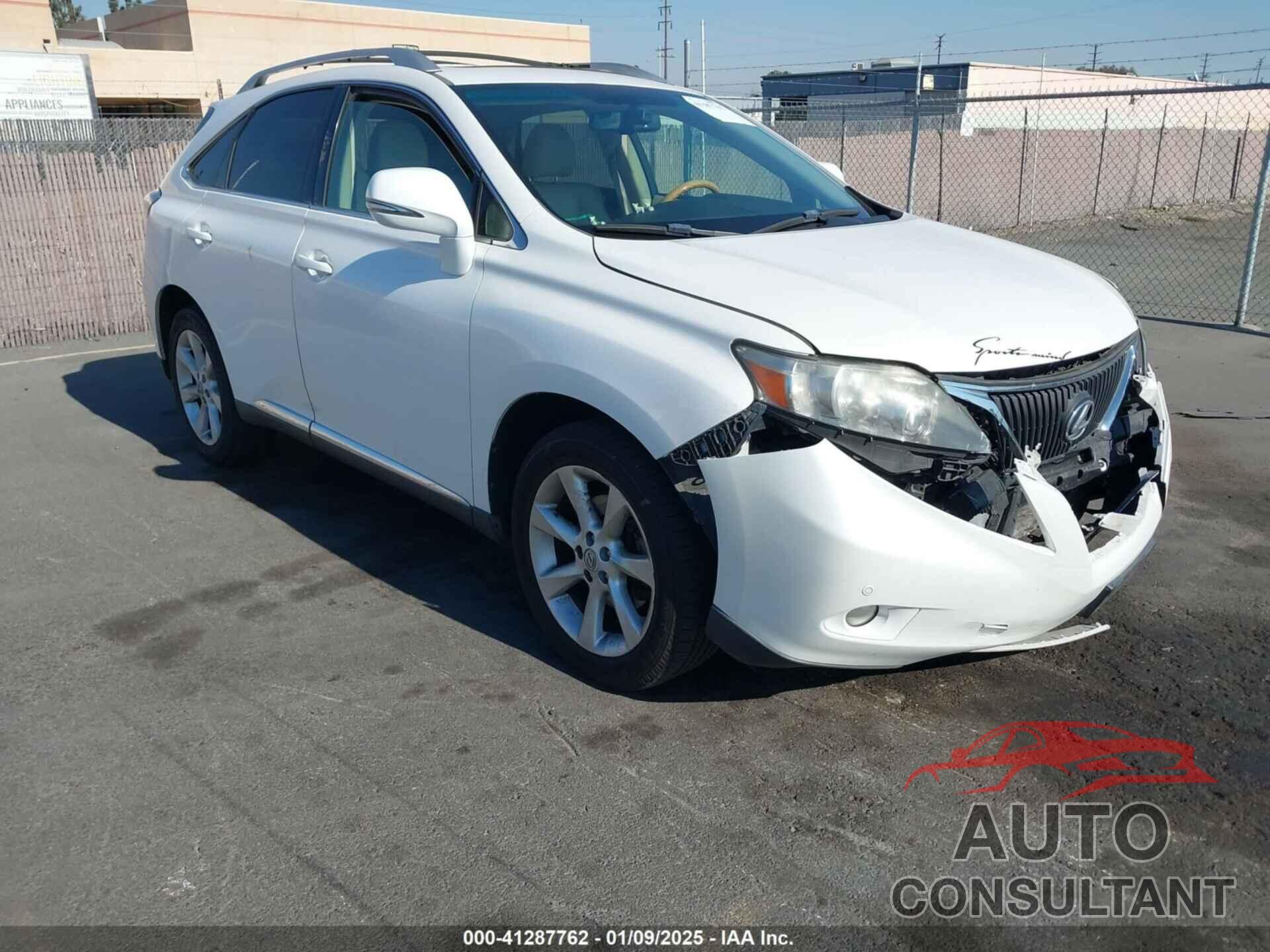 LEXUS RX 350 2010 - 2T2ZK1BA4AC020414