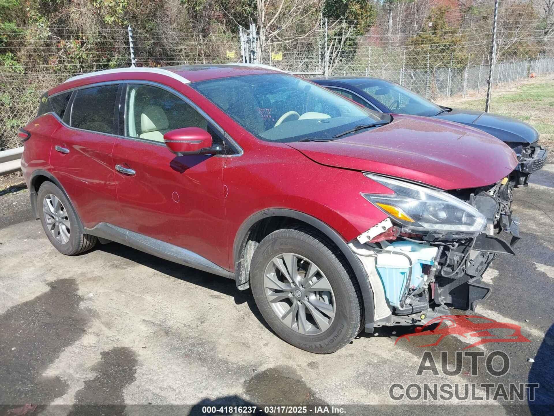 NISSAN MURANO 2018 - 5N1AZ2MG8JN172239