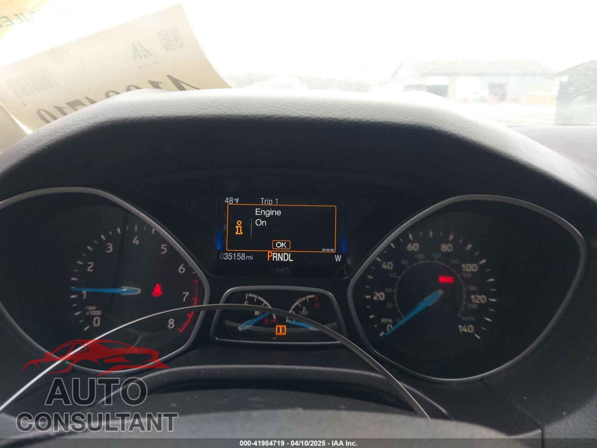 FORD FOCUS 2017 - 1FADP3K23HL218852