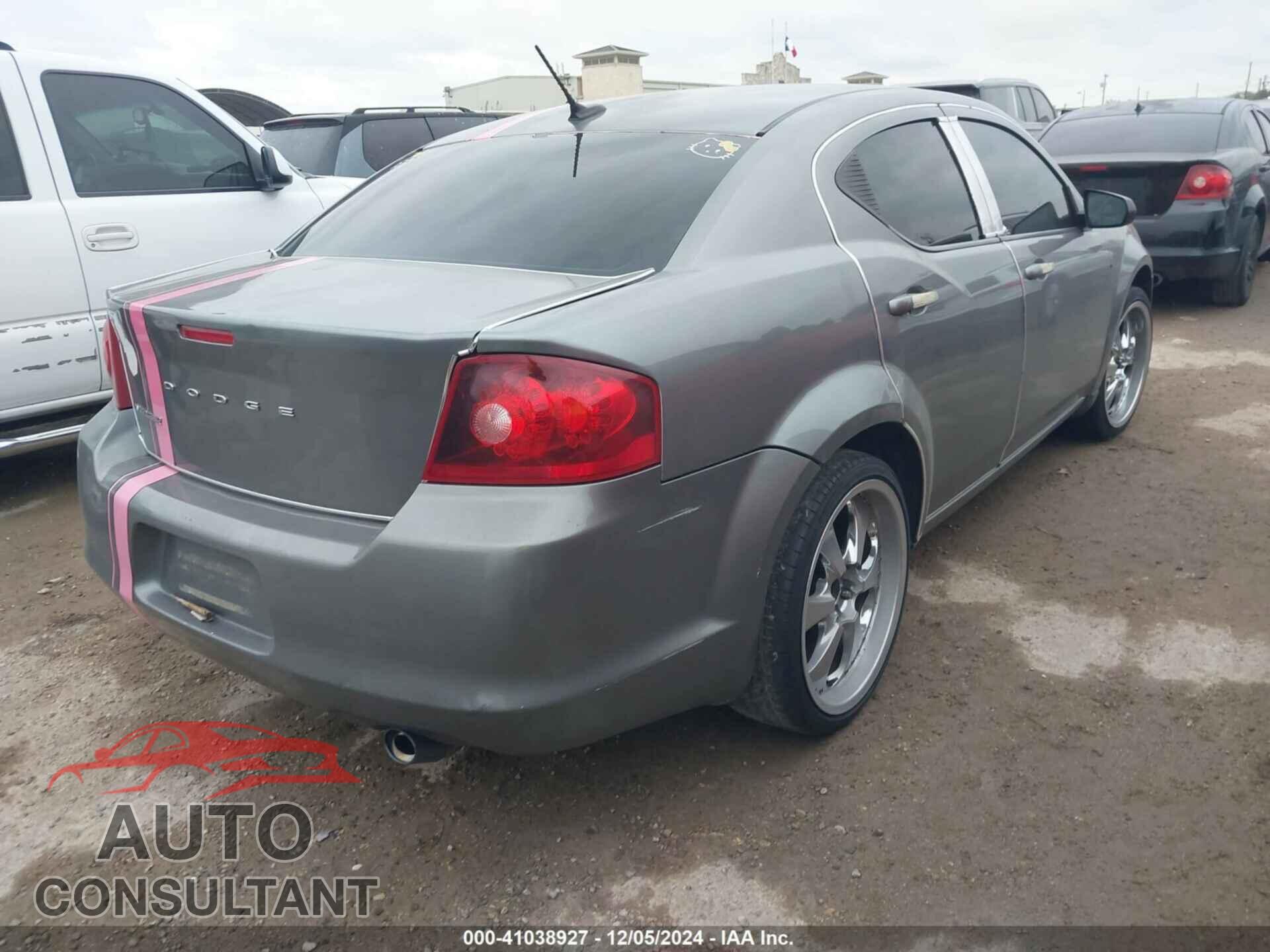 DODGE AVENGER 2012 - 1C3CDZAB3CN109683