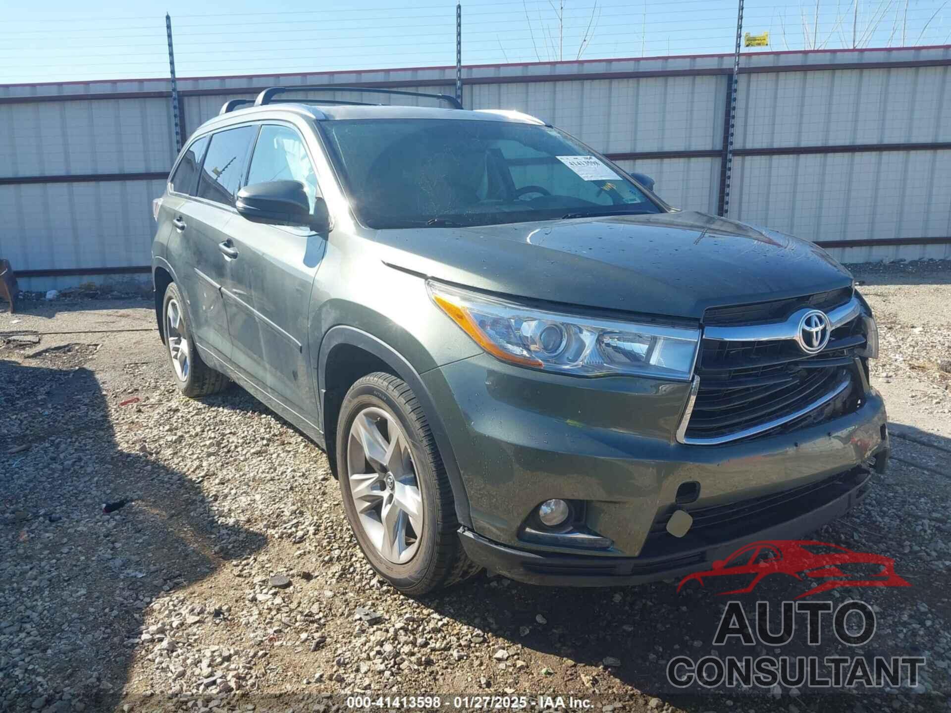 TOYOTA HIGHLANDER 2016 - 5TDDKRFH6GS302848