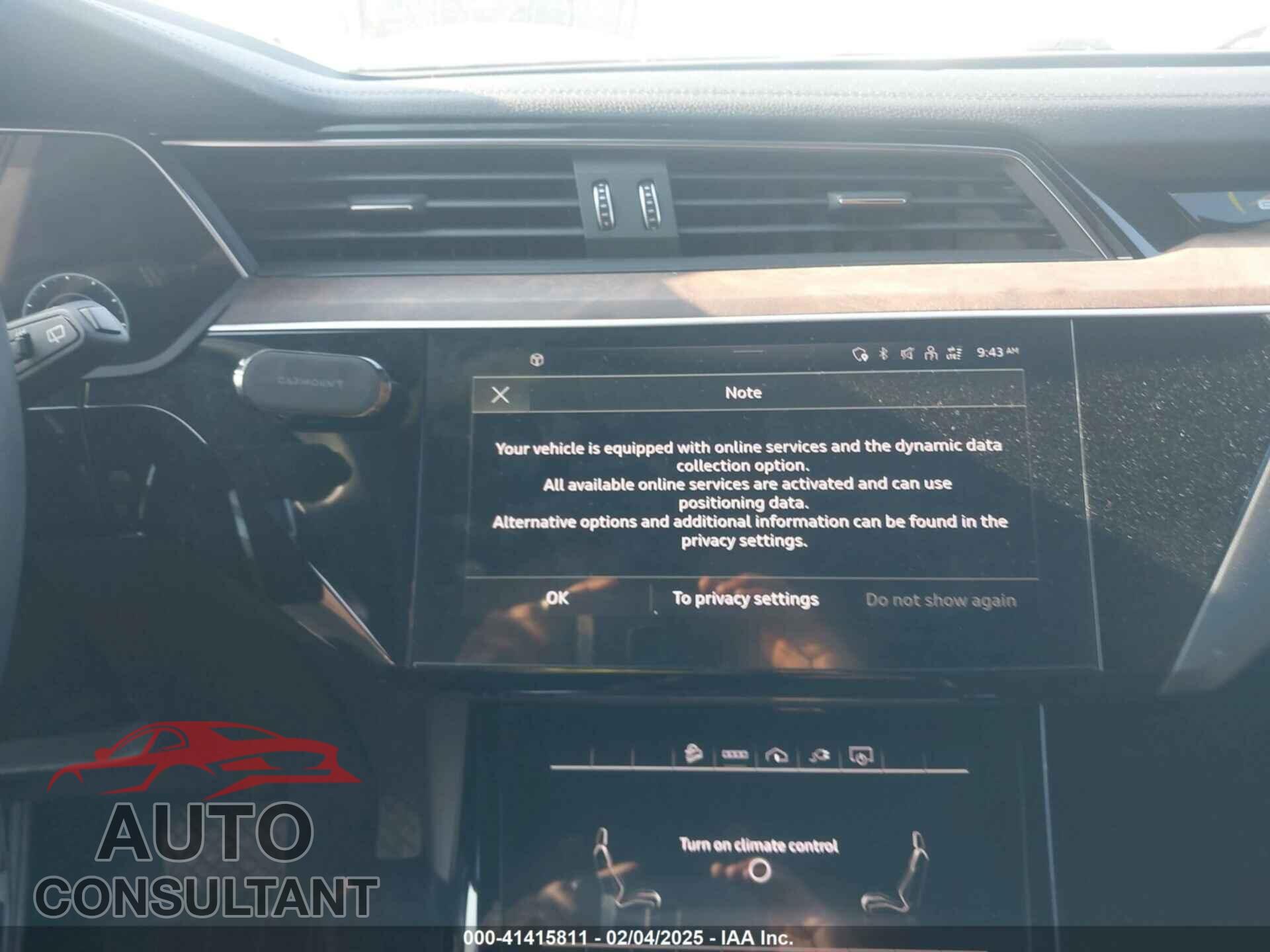 AUDI E-TRON 2021 - WA1LAAGE3MB028896