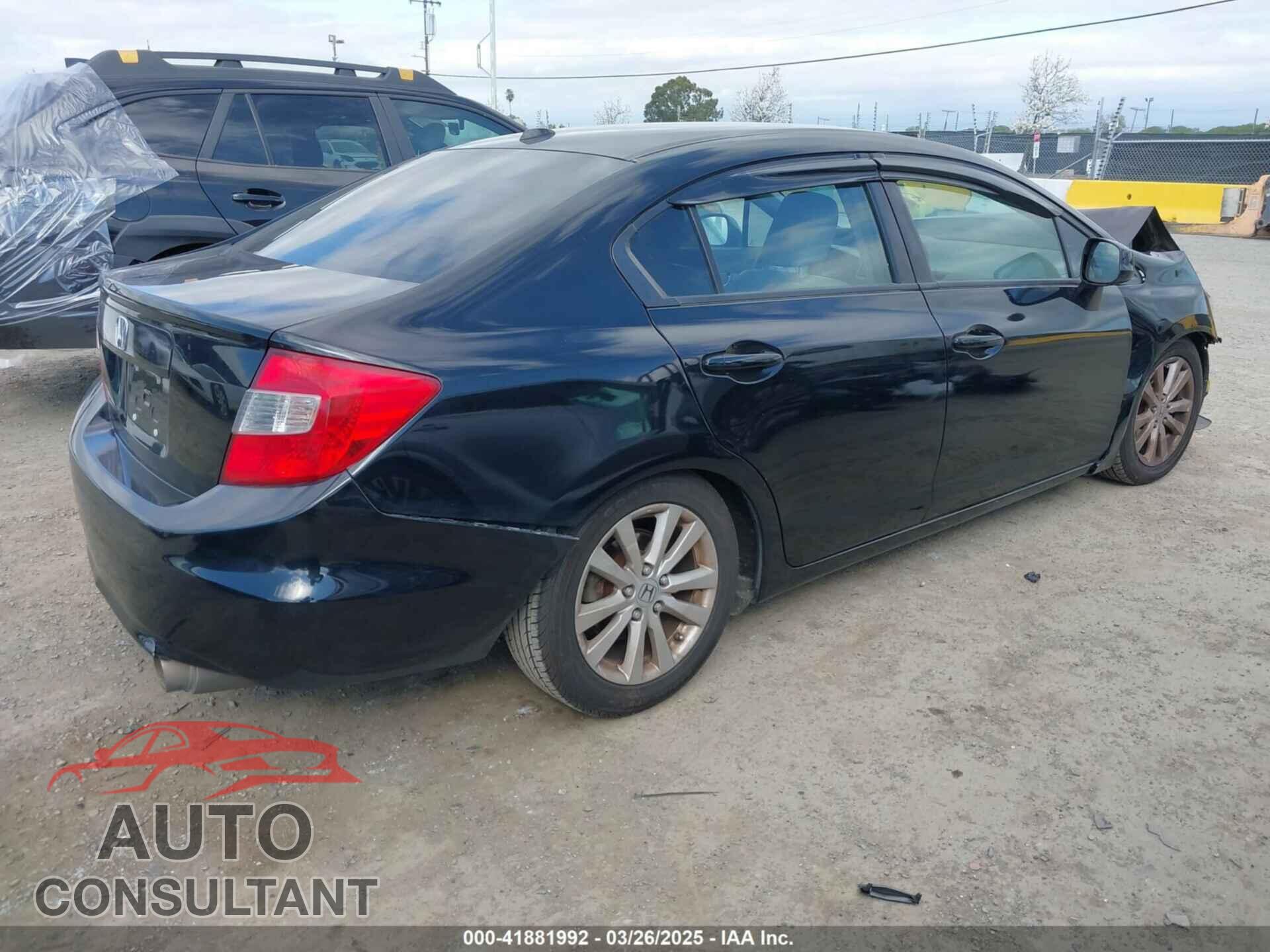 HONDA CIVIC 2012 - 19XFB2F95CE317113